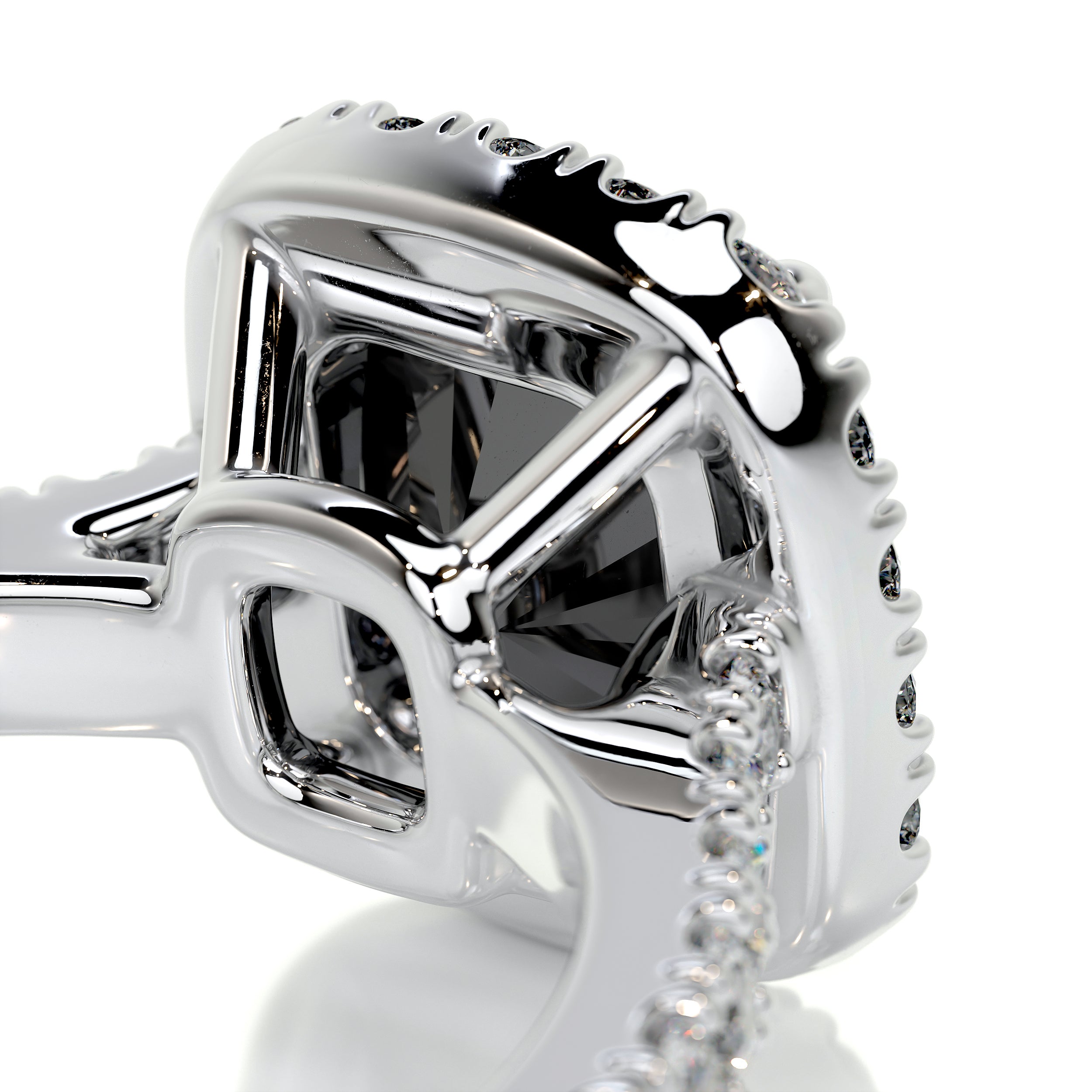 Celeste Diamond Engagement Ring   (2 Carat) -14K White Gold