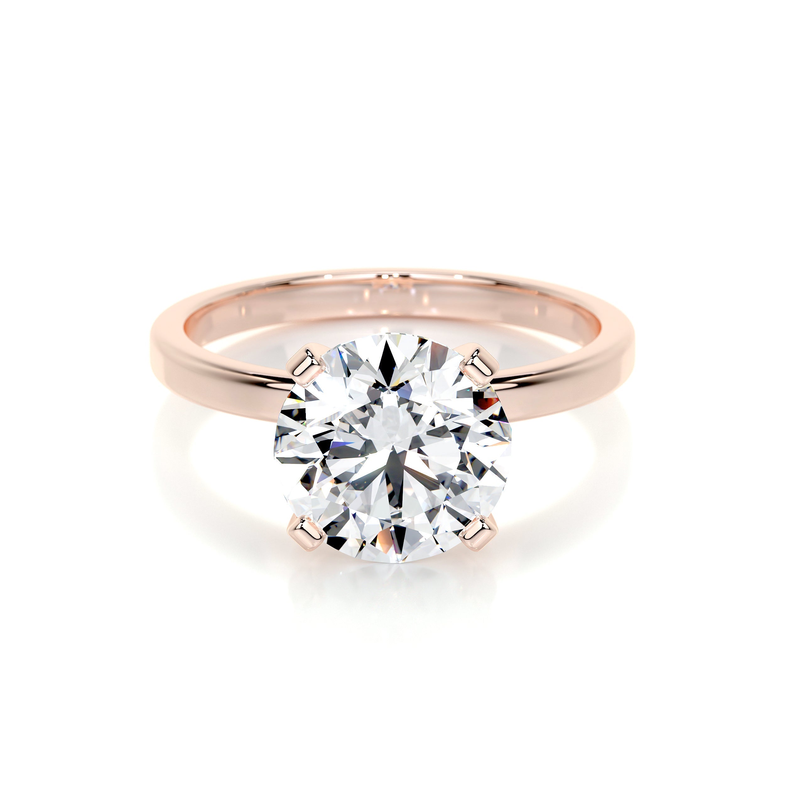 Jessica Lab Grown Diamond Ring   (3 Carat) -14K Rose Gold