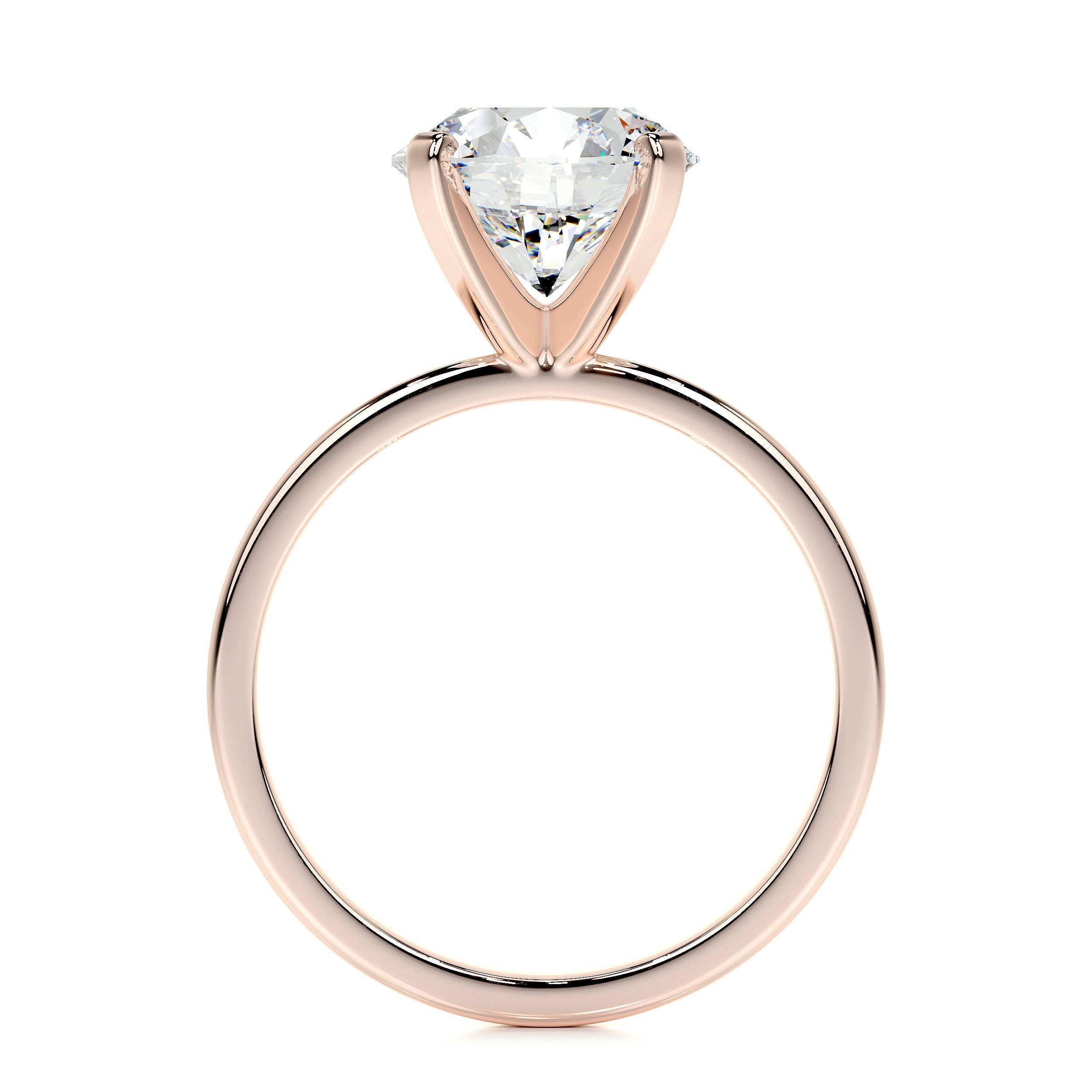 Jessica Lab Grown Diamond Ring   (3 Carat) -14K Rose Gold