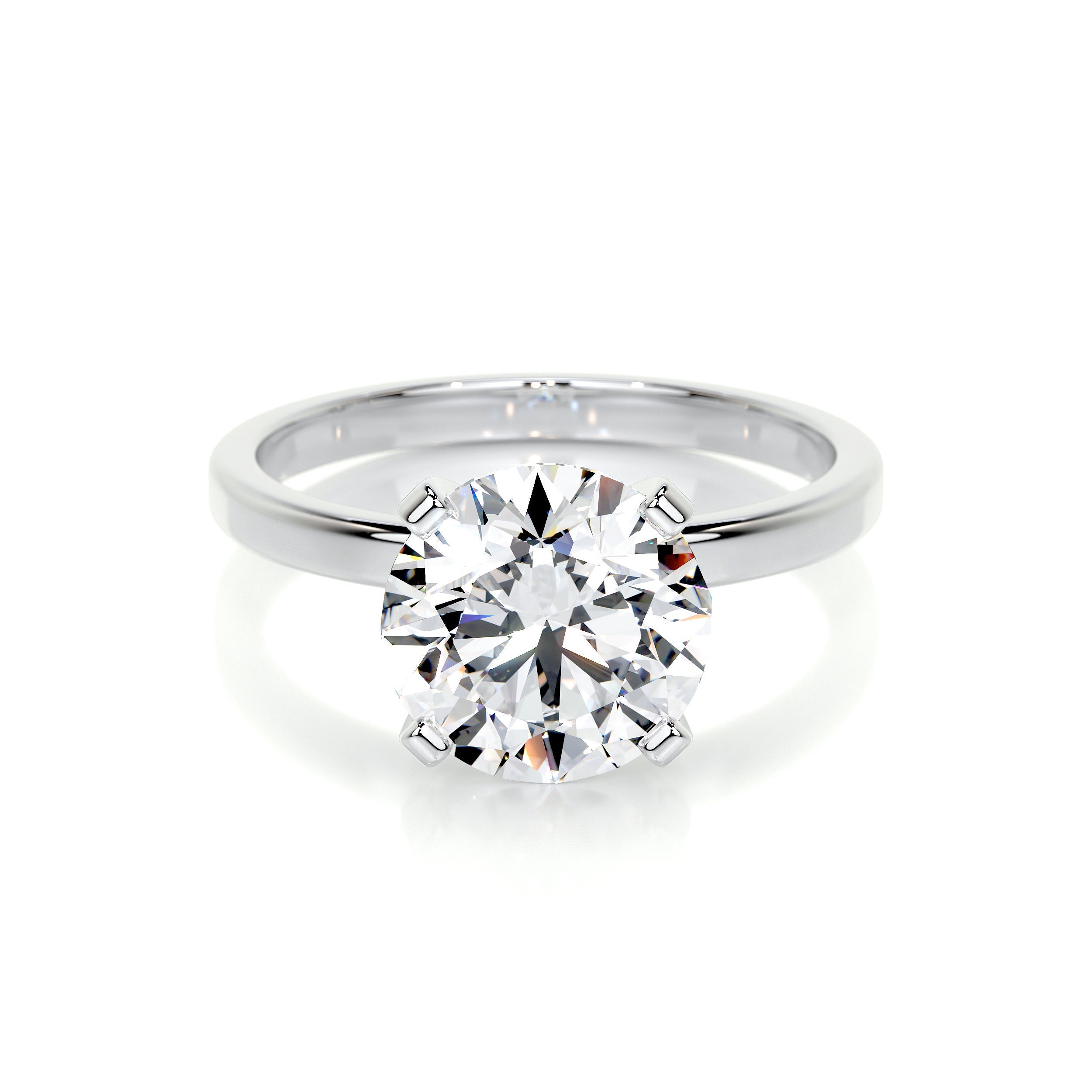 Jessica Lab Grown Diamond Ring   (3 Carat) -18K White Gold
