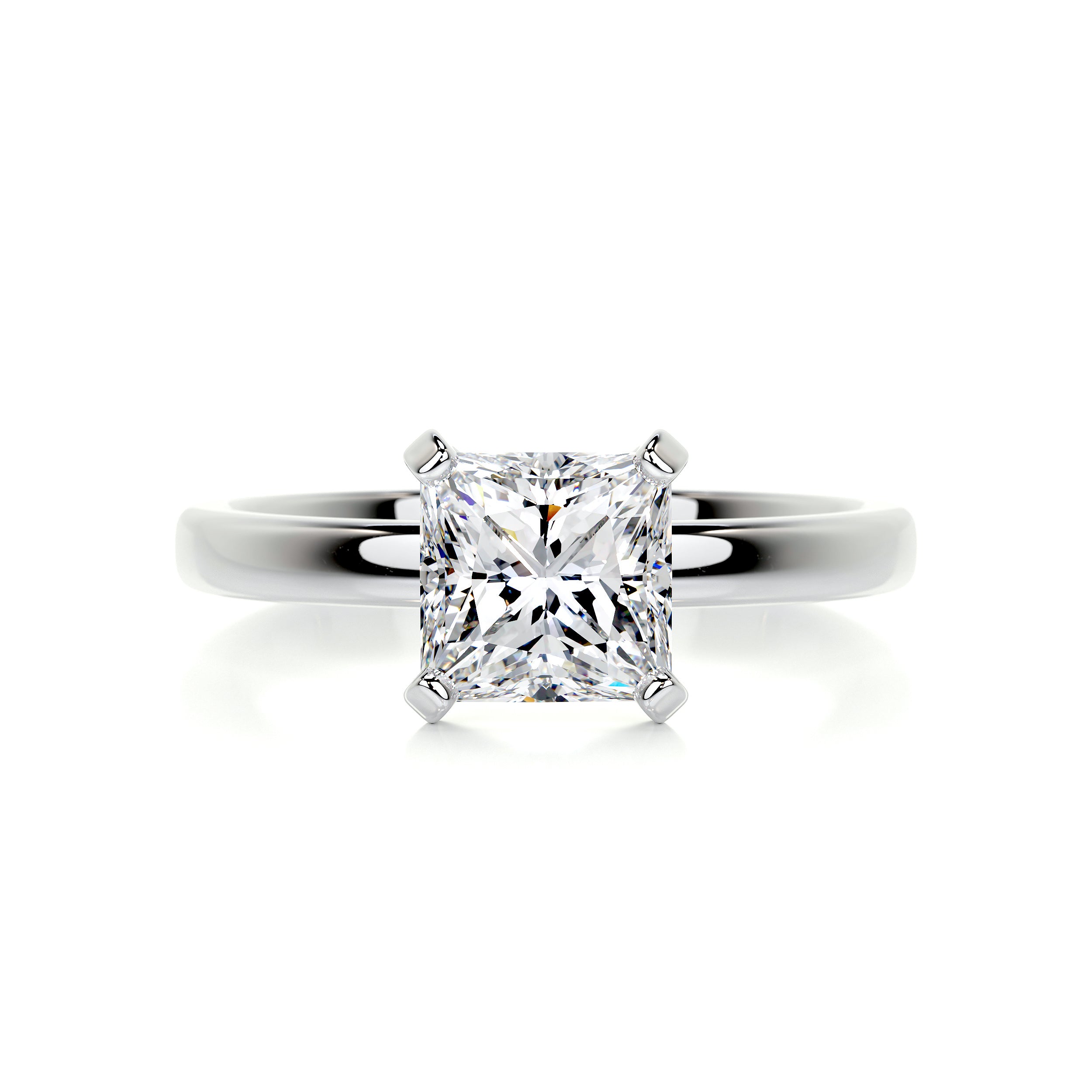 Isabelle Diamond Engagement Ring   (1.5 Carat) -18K White Gold