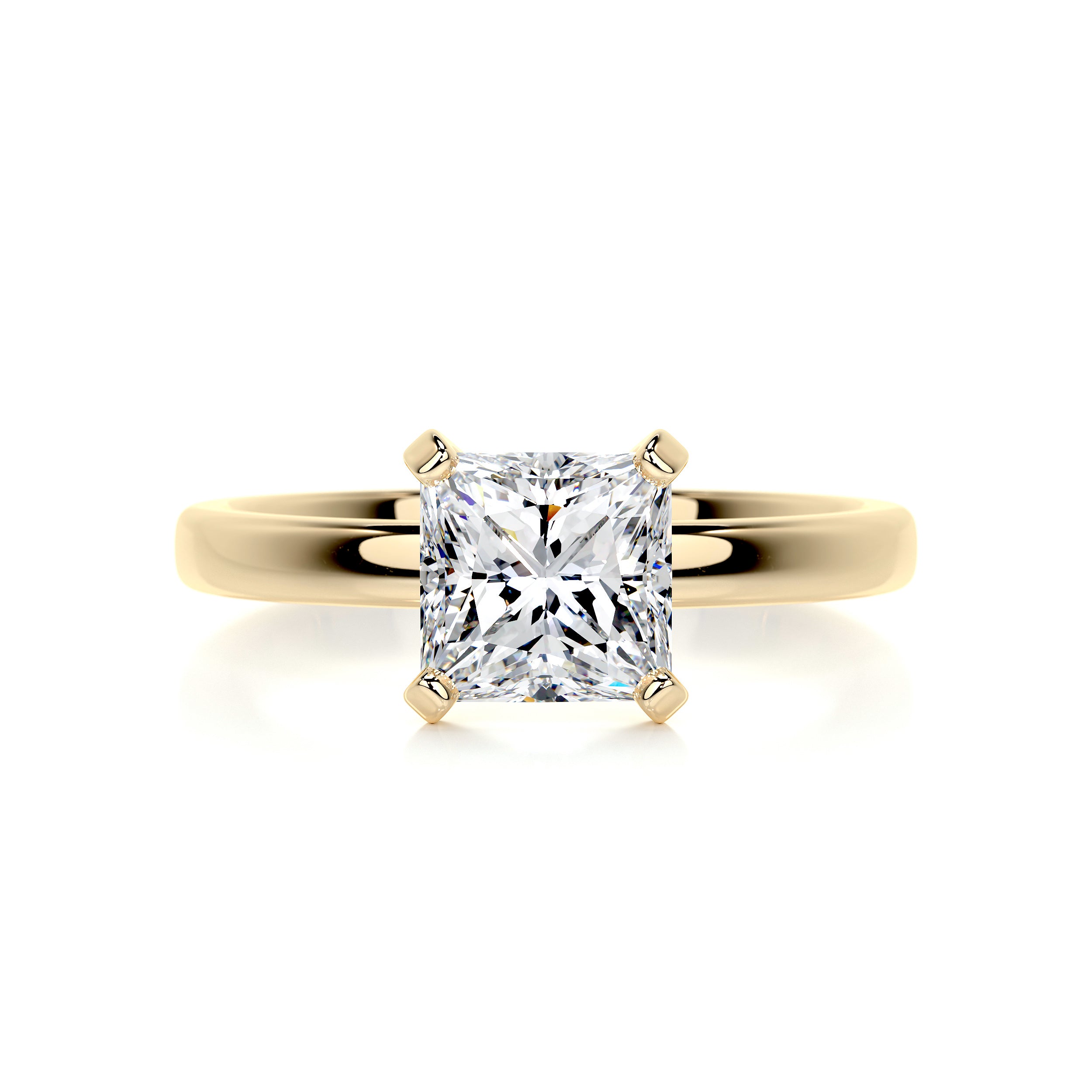 Isabelle Diamond Engagement Ring   (1.5 Carat) -18K Yellow Gold