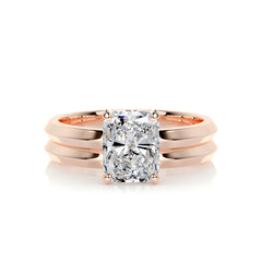 Carolina Diamond Bridal Set -14K Rose Gold