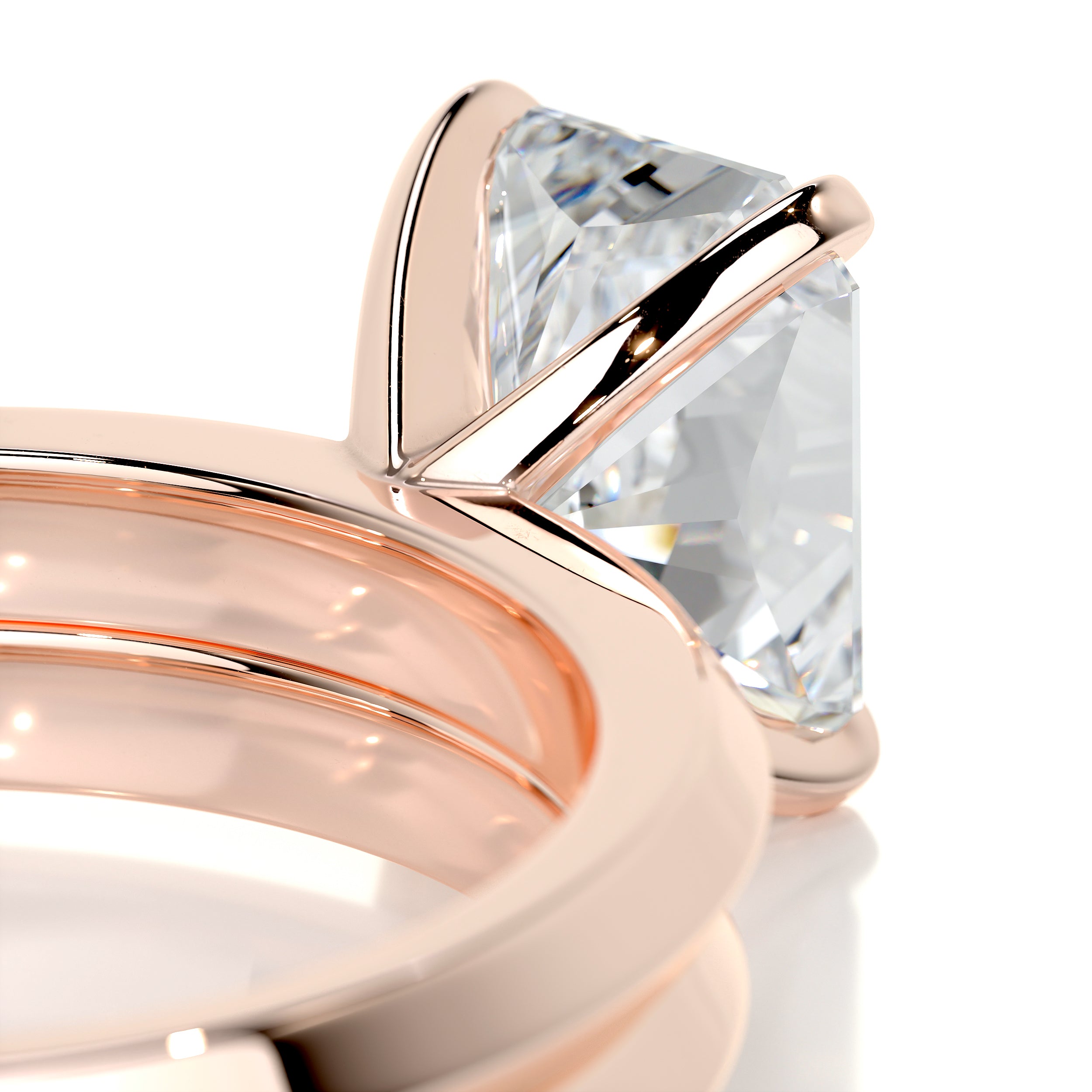 Carolina Diamond Bridal Set   (2 Carat) -14K Rose Gold
