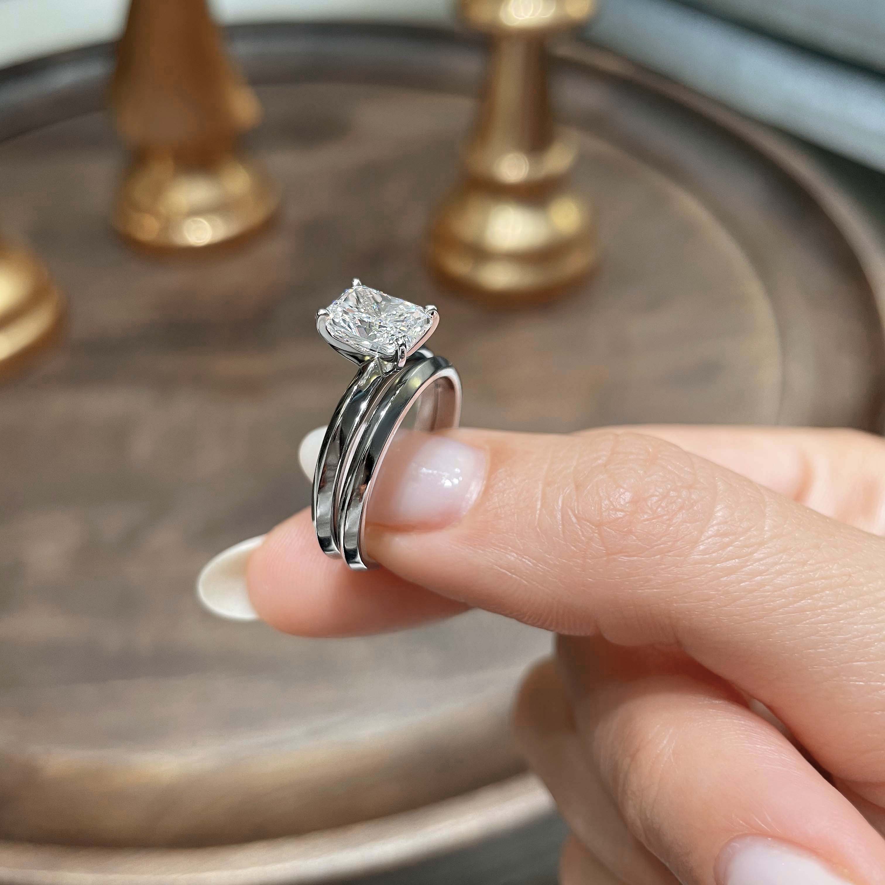 Carolina Lab Grown Diamond Bridal Set   (2 Carat) -Platinum