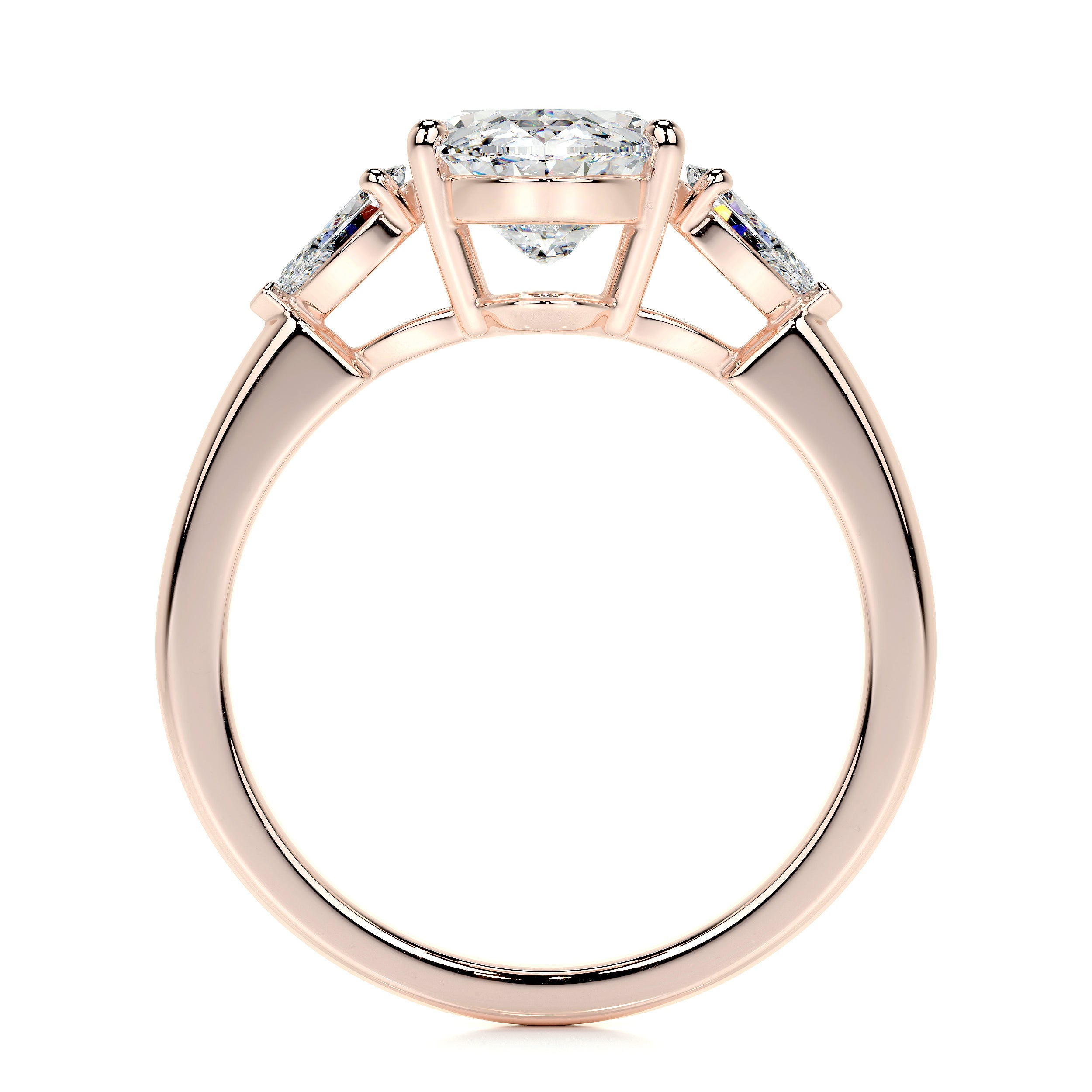 Kamala Lab Grown Diamond Ring   (3.3 Carat) -14K Rose Gold