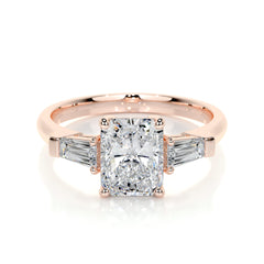 Skylar Lab Grown Diamond Ring Elongated Radiant - 14K Rose Gold