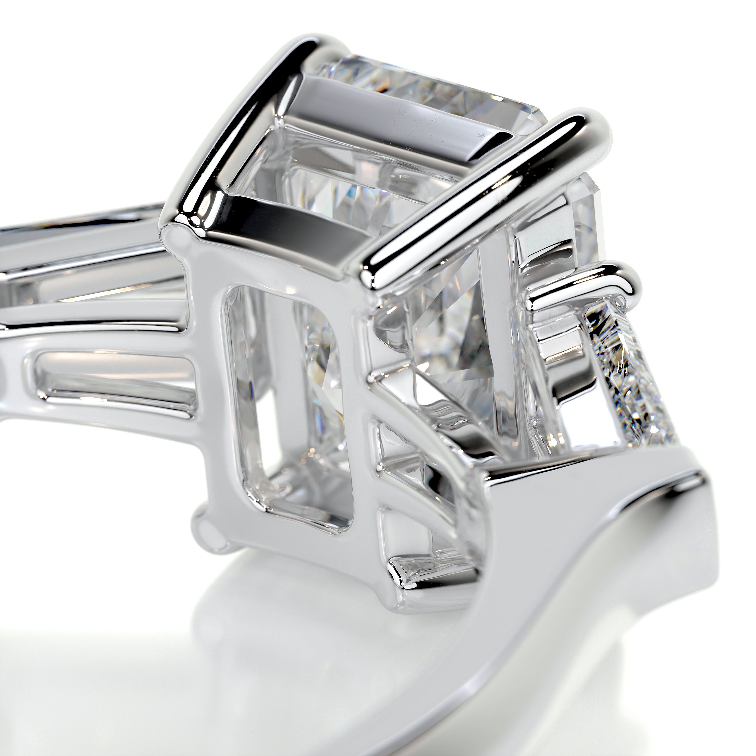 Skylar Diamond Engagement Ring -14K White Gold