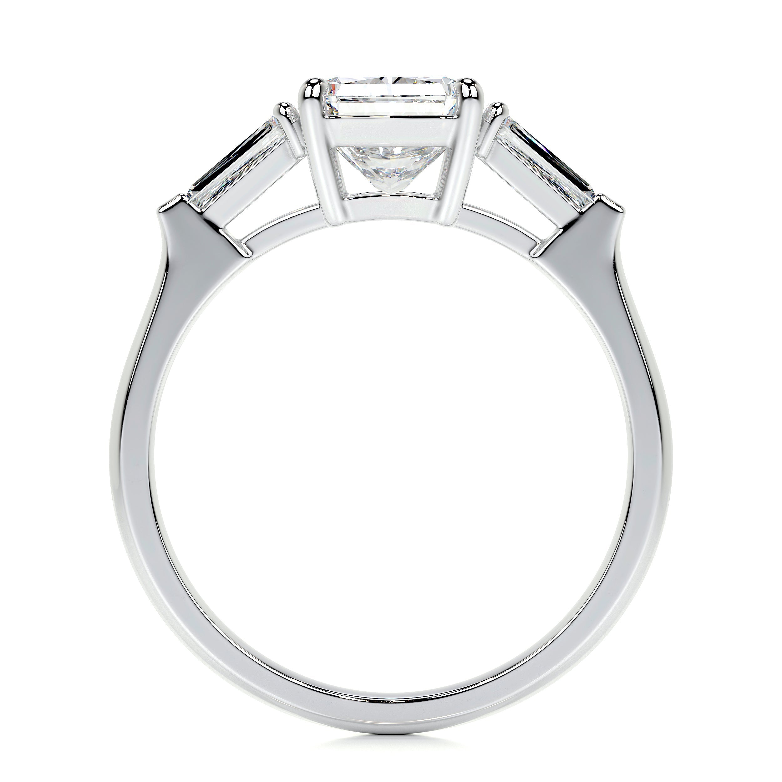 Skylar Lab Grown Diamond Ring   (2.5 Carat) -14K White Gold