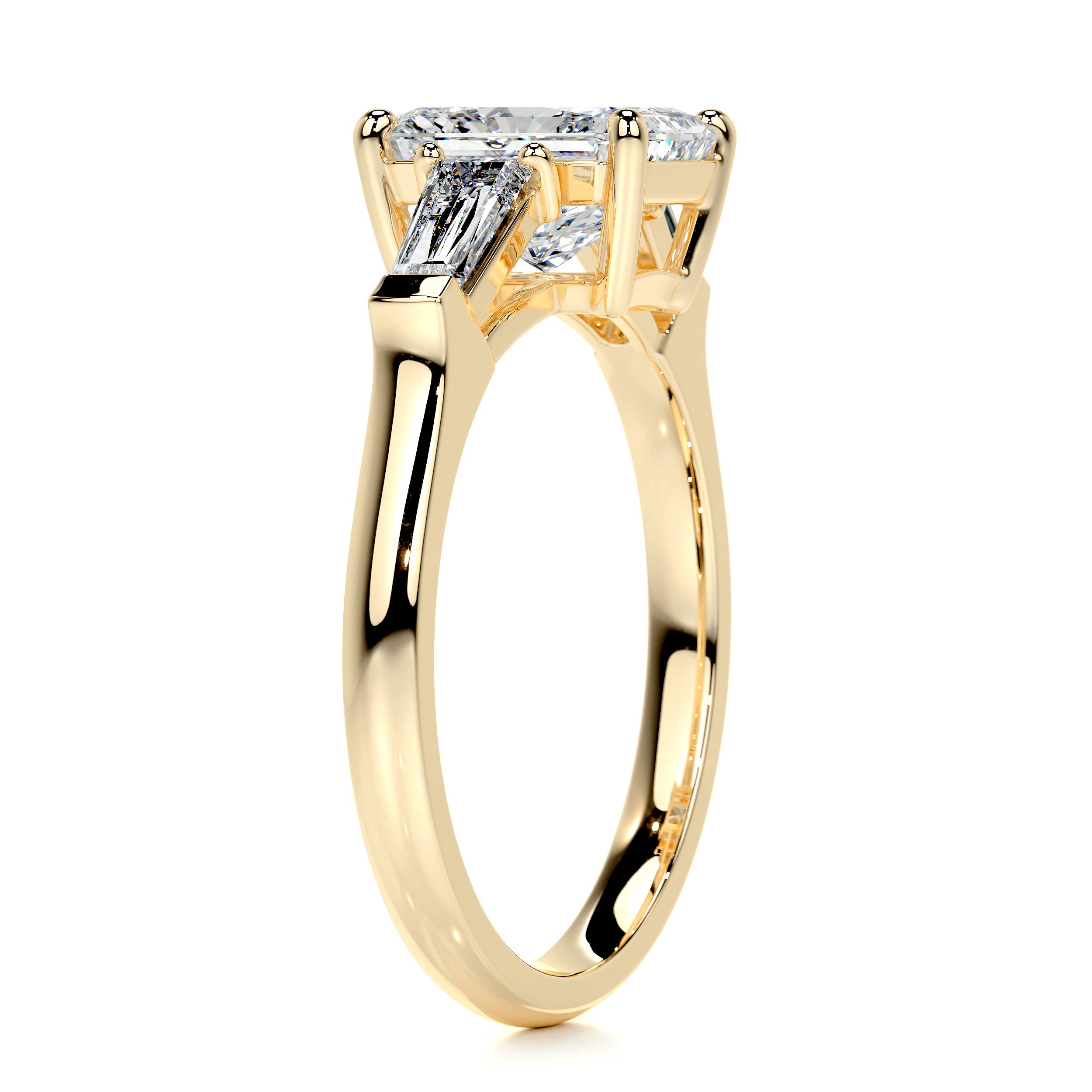 Skylar Diamond Engagement Ring   (2.5 Carat) -18K Yellow Gold