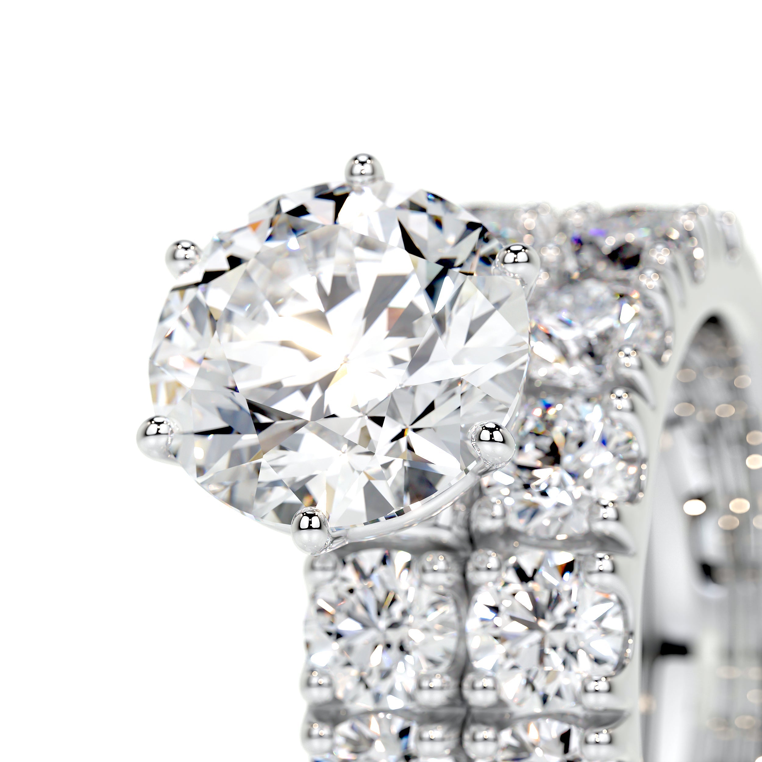 Destiny Lab Grown Diamond Bridal Set   (6 Carat) -18K White Gold