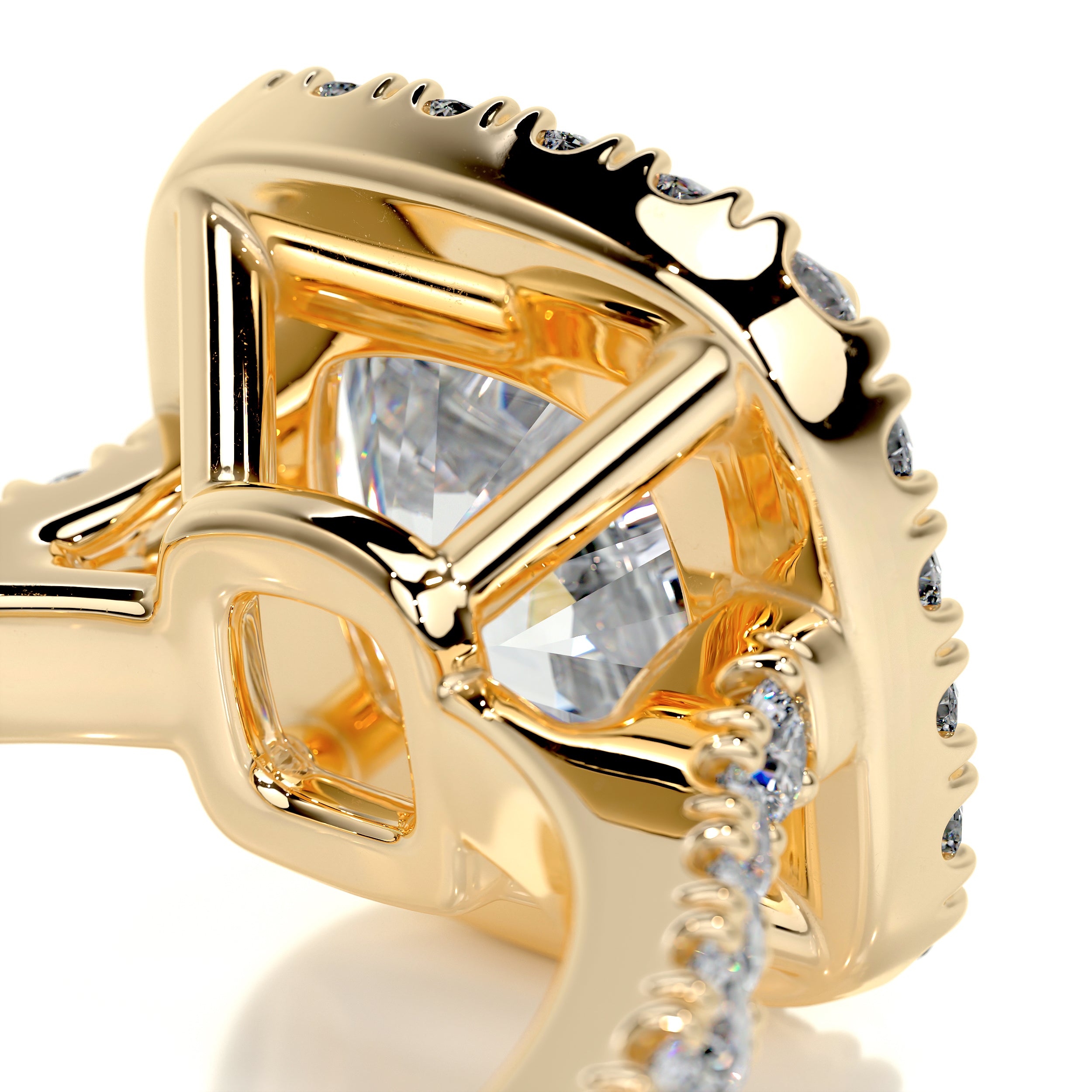 Celeste Diamond Engagement Ring -18K Yellow Gold