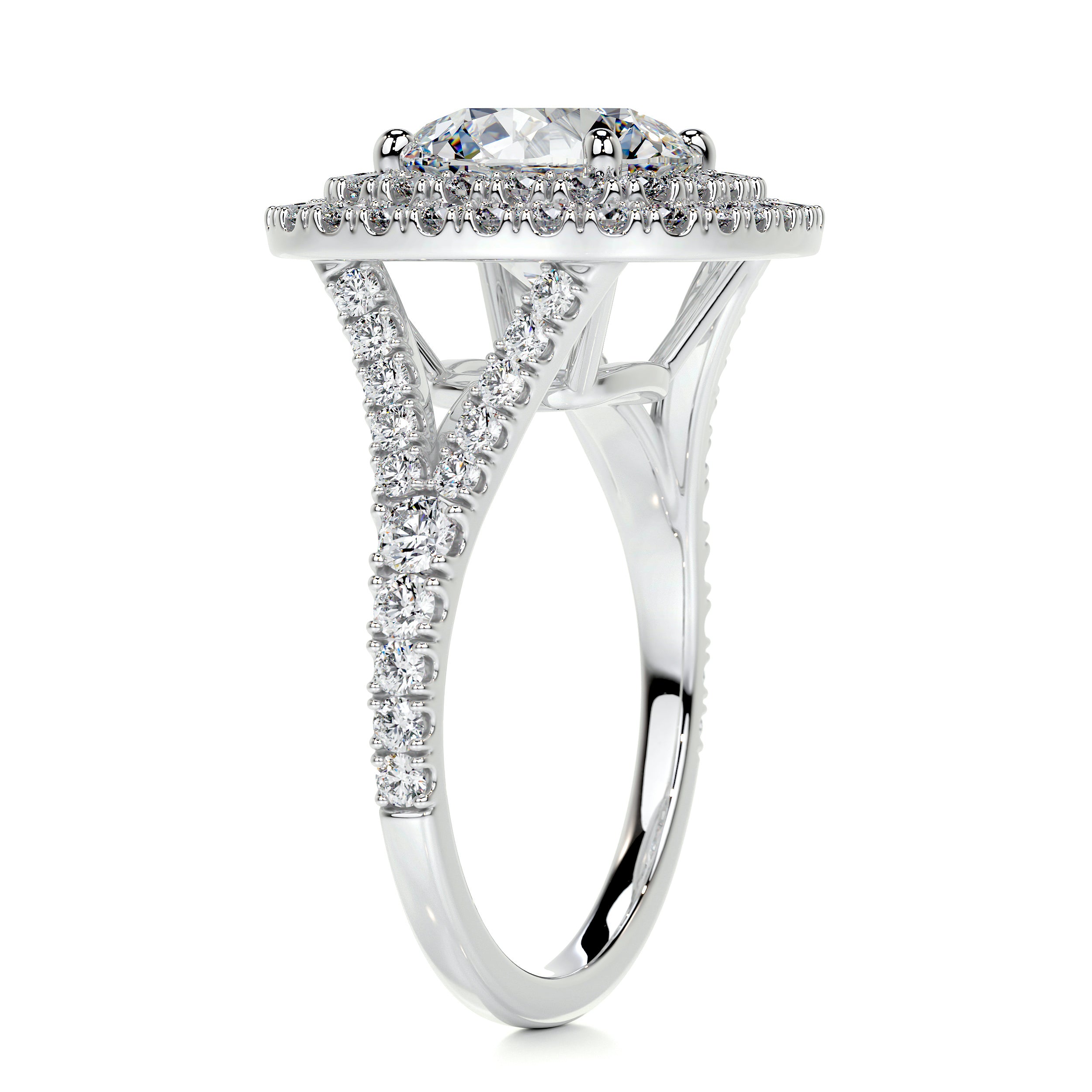 Angela Diamond Engagement Ring -18K White Gold
