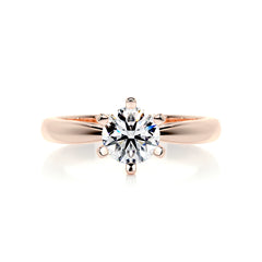 Diana Diamond Engagement Ring -14K Rose Gold
