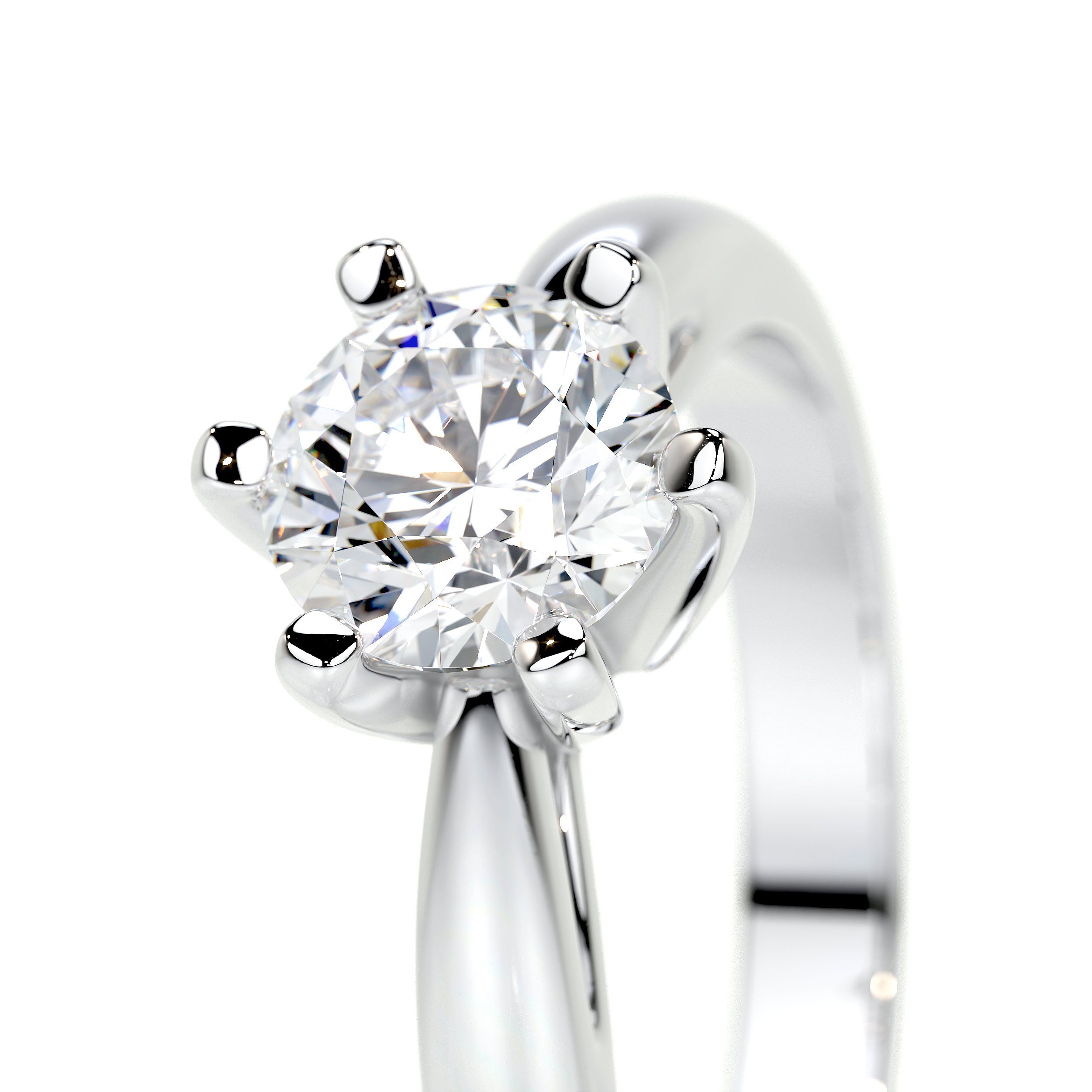 Diana Lab Grown Diamond Ring   (0.75 Carat) -18K White Gold
