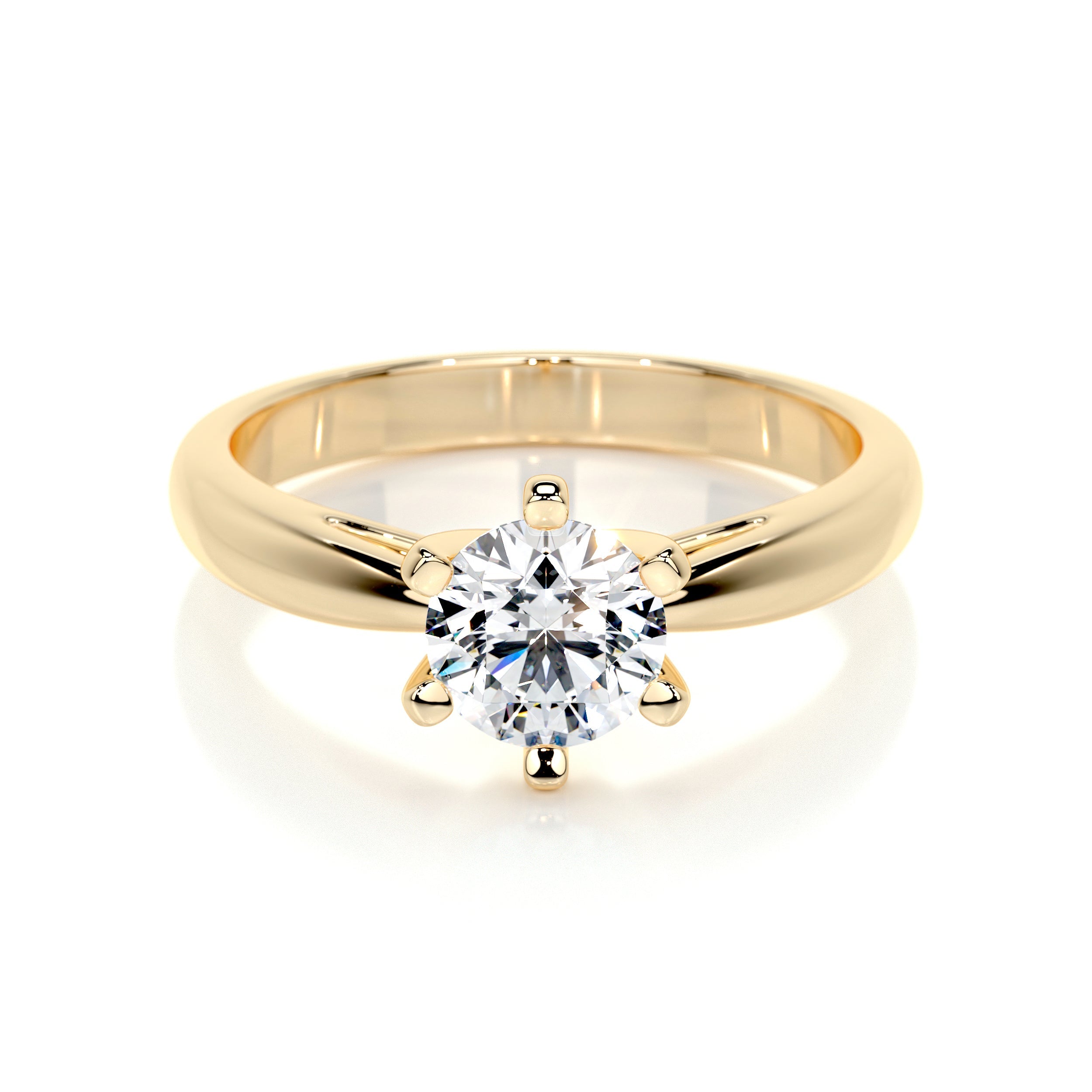 Diana Lab Grown Diamond Ring   (0.75 Carat) -18K Yellow Gold