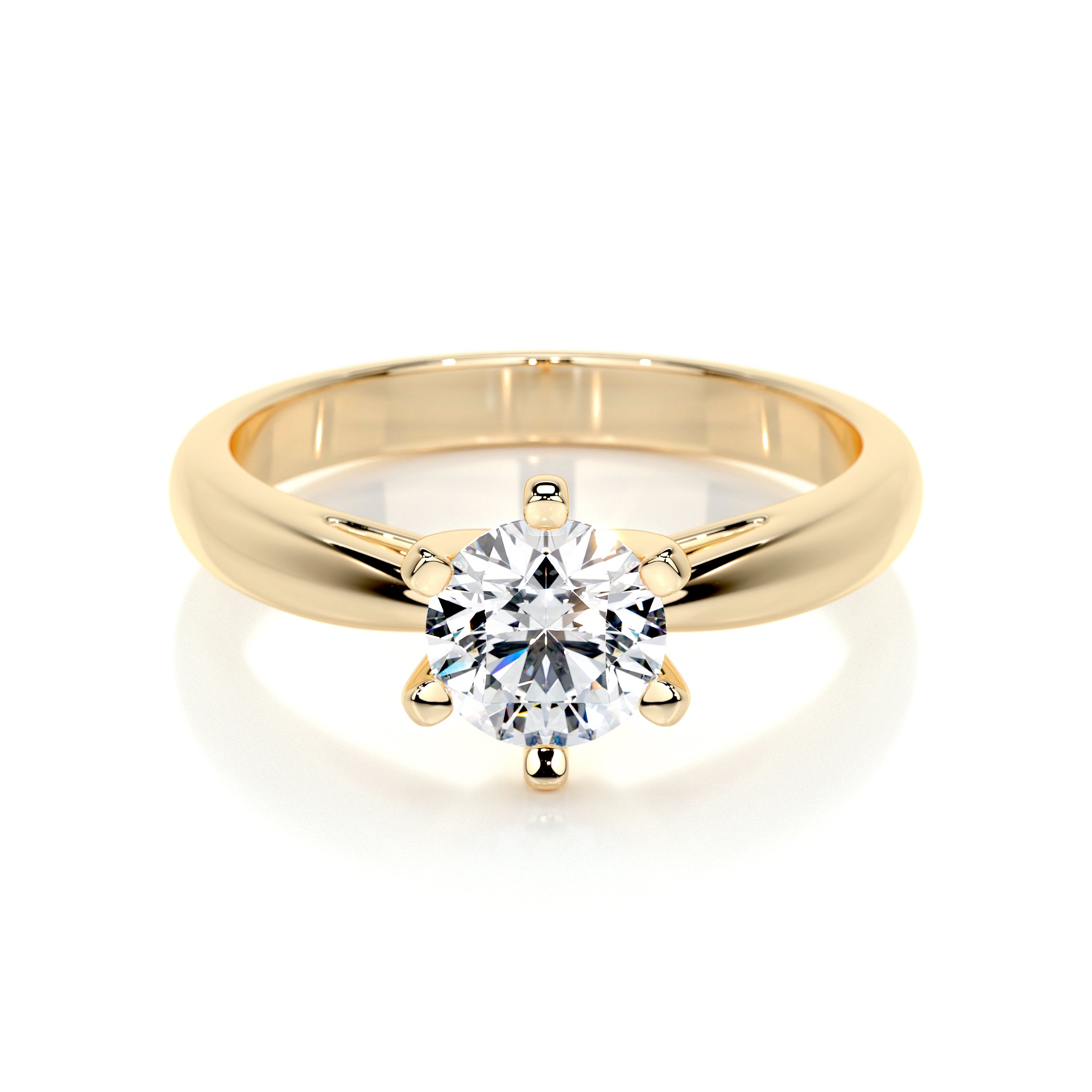 Samantha Lab Grown Diamond Ring   (0.75 Carat) -18K Yellow Gold