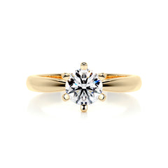 Diana Diamond Engagement Ring -18K Yellow Gold