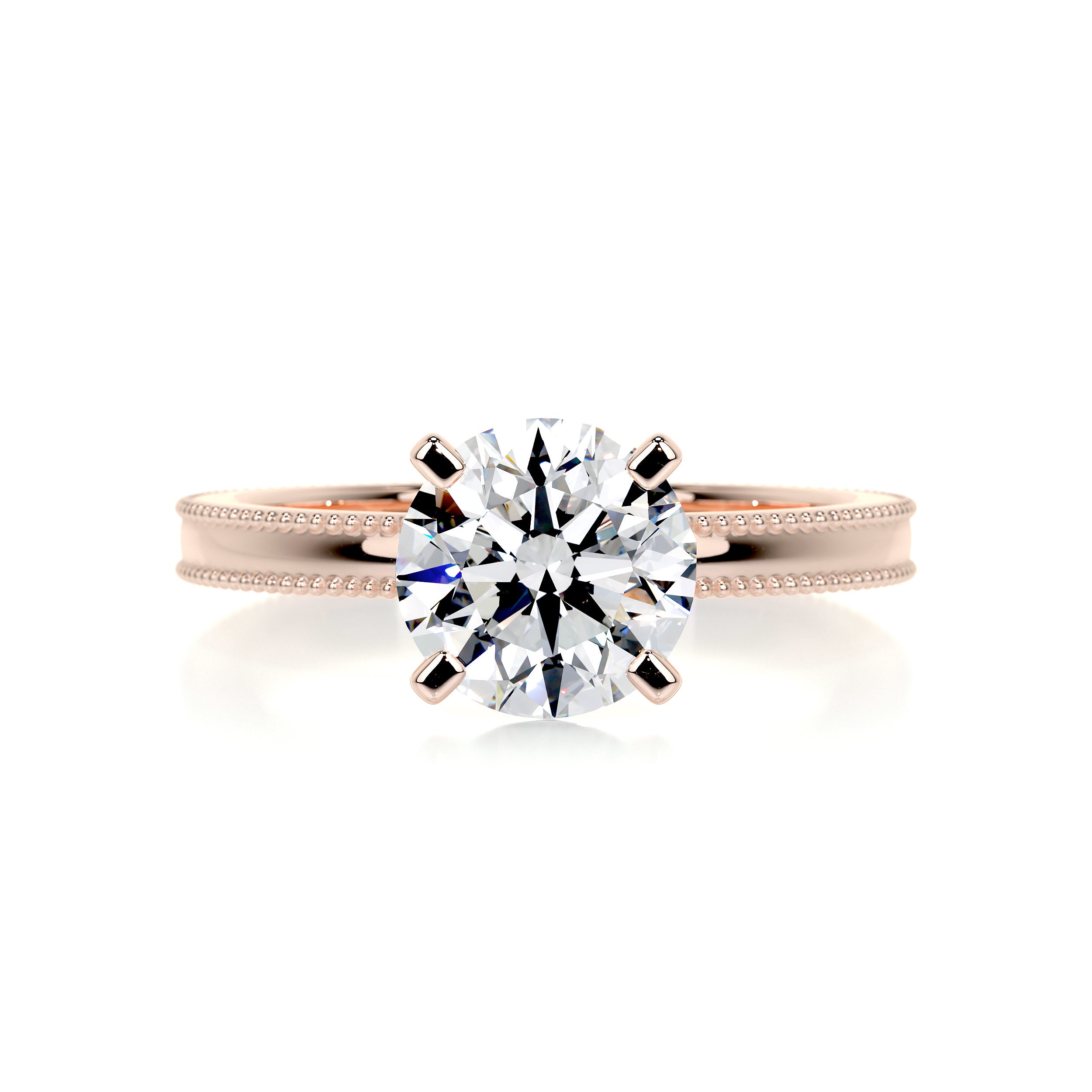 Charlie Diamond Engagement Ring -14K Rose Gold