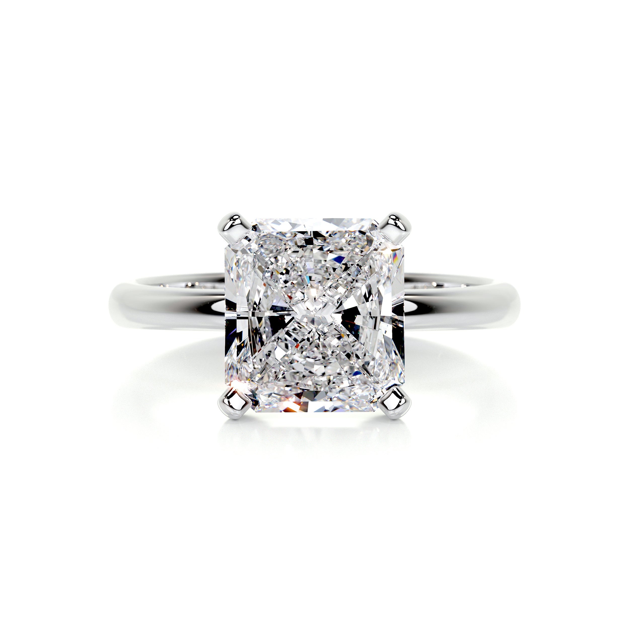 Julianna Diamond Engagement Ring   (3 Carat) -14K White Gold