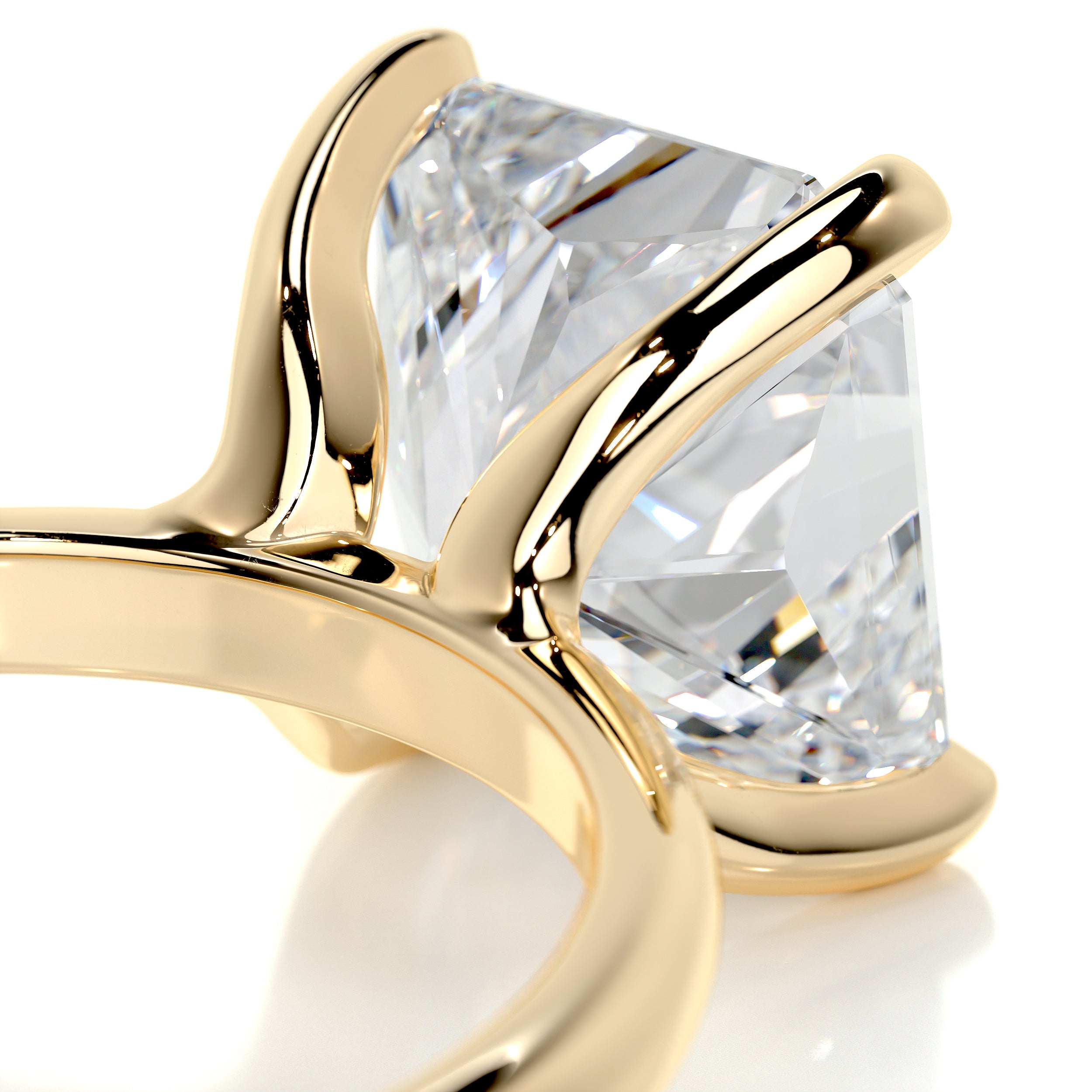 Julianna Diamond Engagement Ring   (3 Carat) -18K Yellow Gold