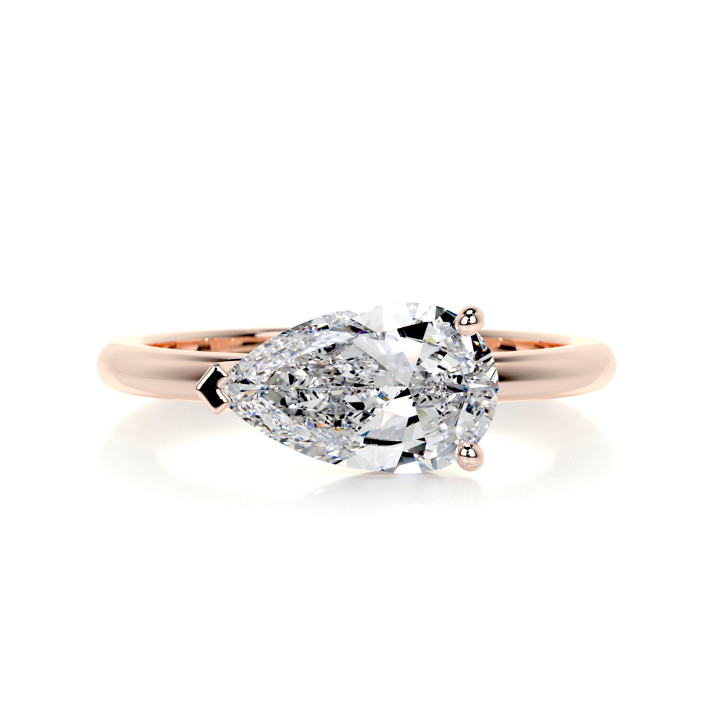 Miriam Diamond Engagement Ring   (1 Carat) -14K Rose Gold