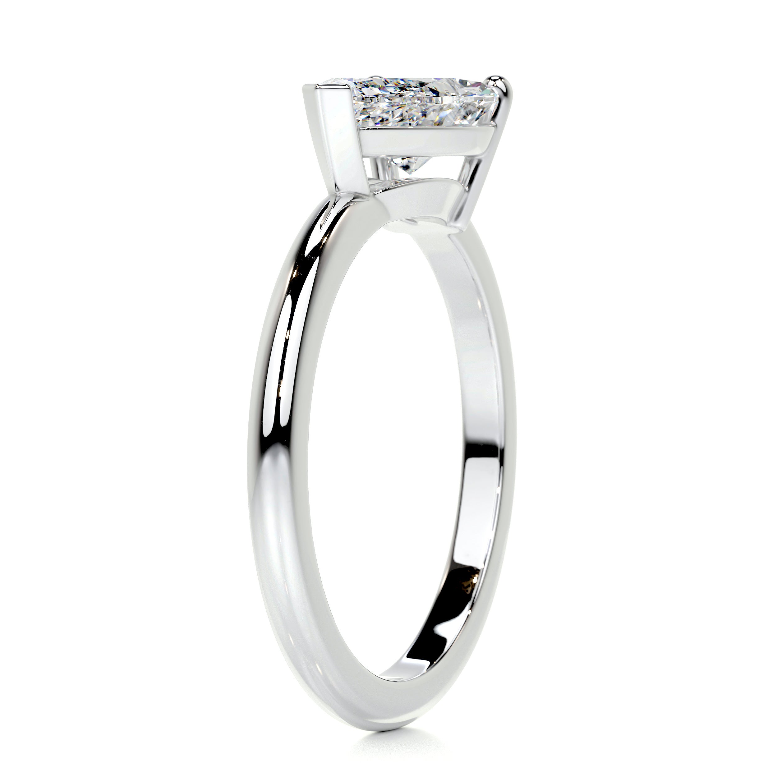 Miriam Diamond Engagement Ring   (1 Carat) -14K White Gold