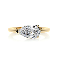 Miriam Diamond Engagement Ring -18K Yellow Gold