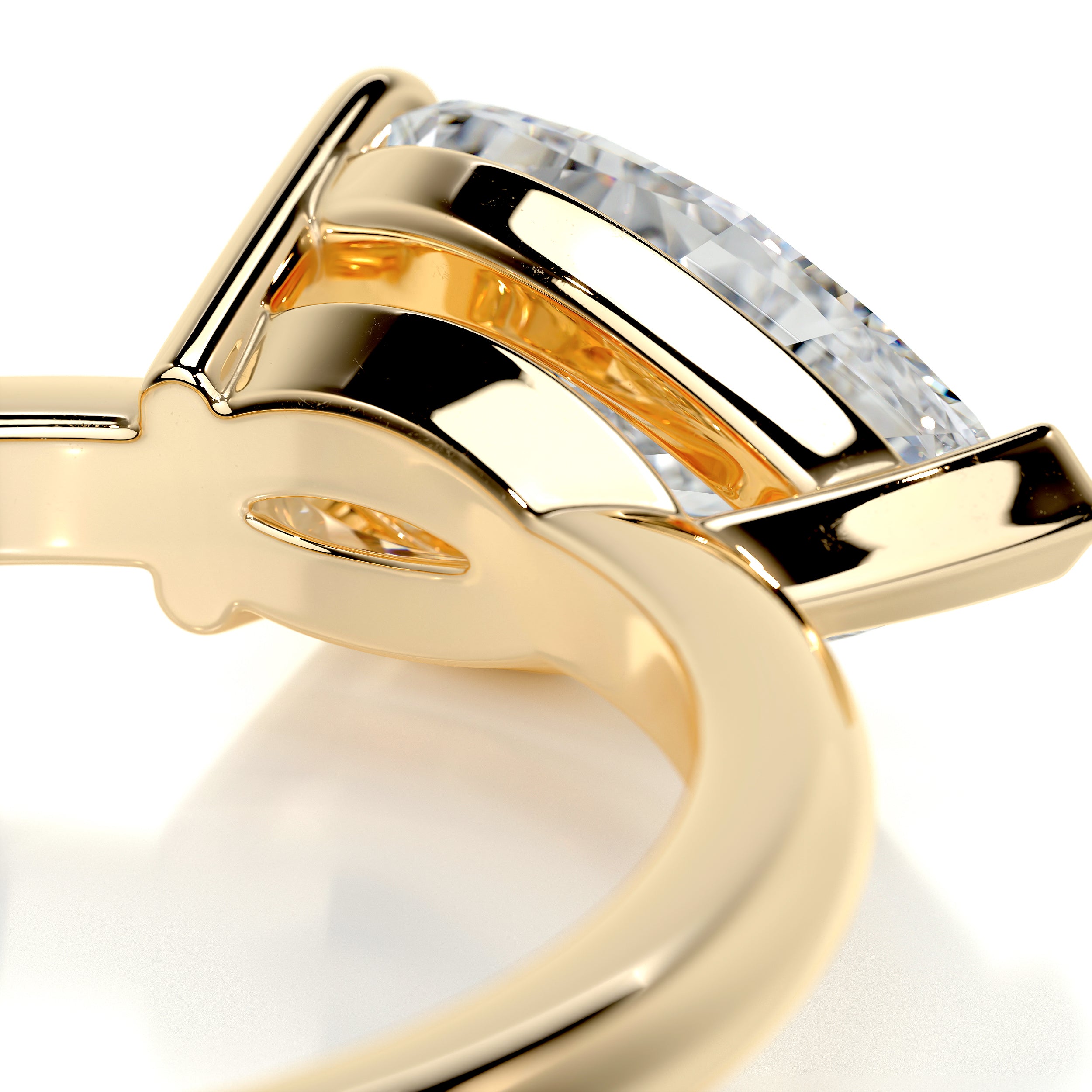 Miriam Diamond Engagement Ring   (1 Carat) -18K Yellow Gold