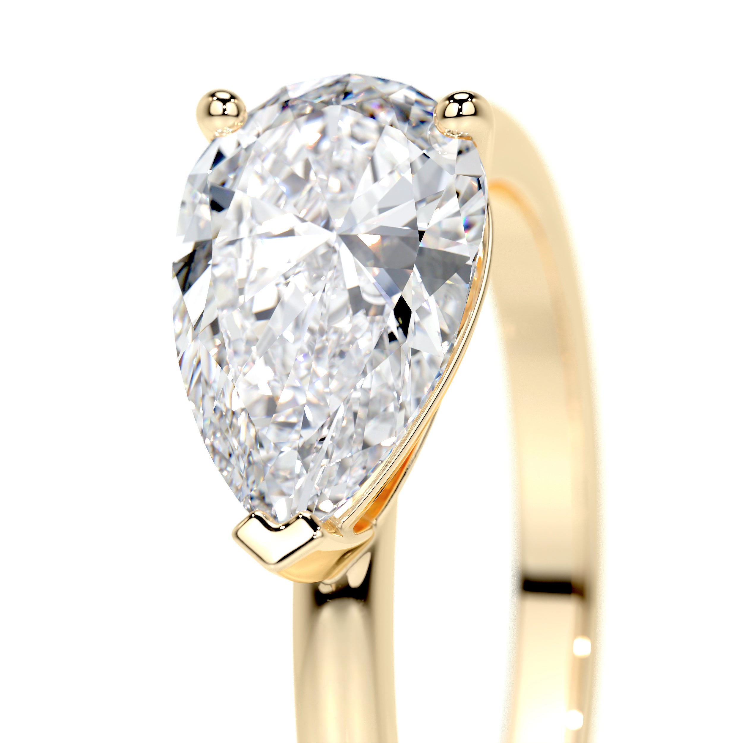 Miriam Lab Grown Diamond Ring -18K Yellow Gold