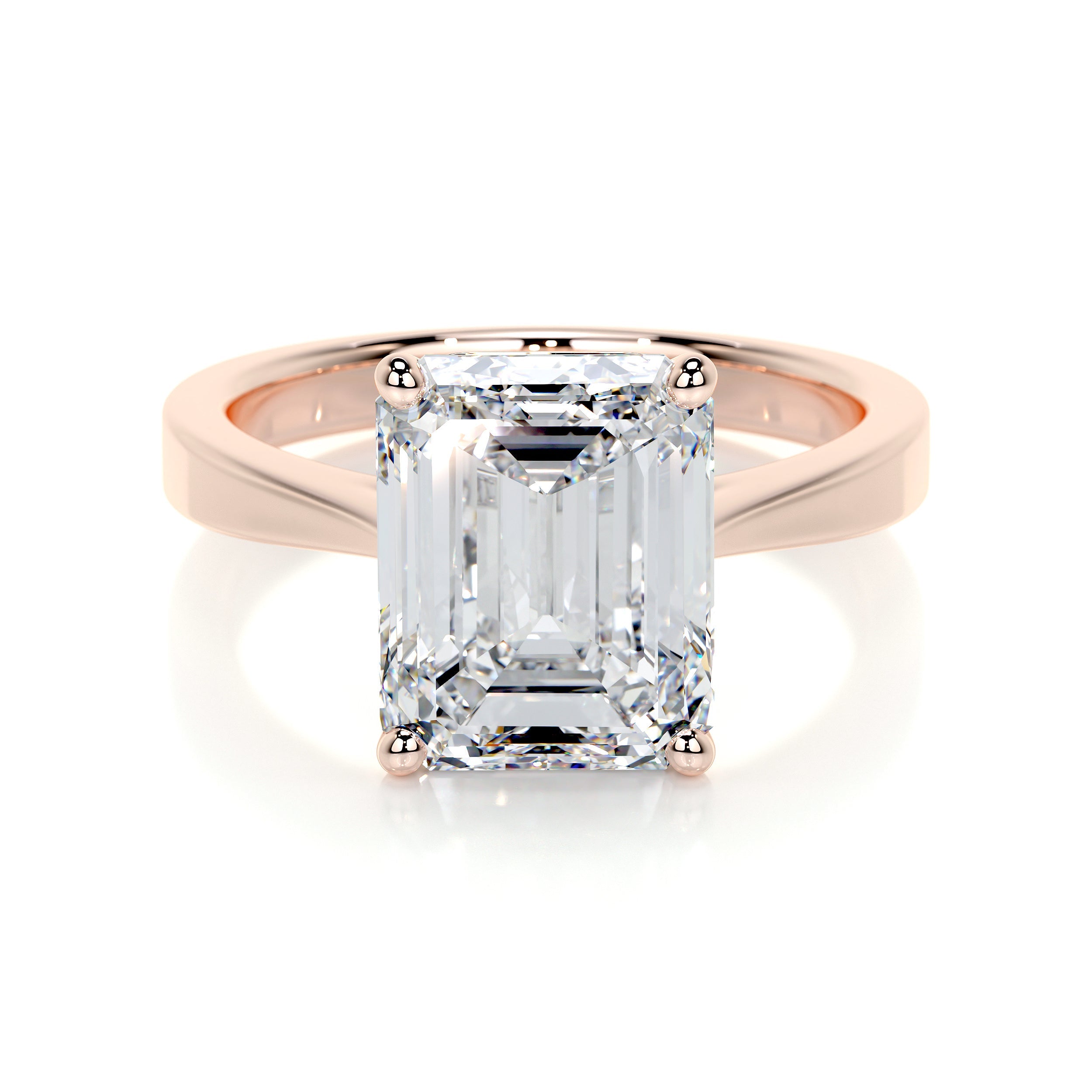 Mariana Lab Grown Diamond Ring   (4 Carat) -14K Rose Gold