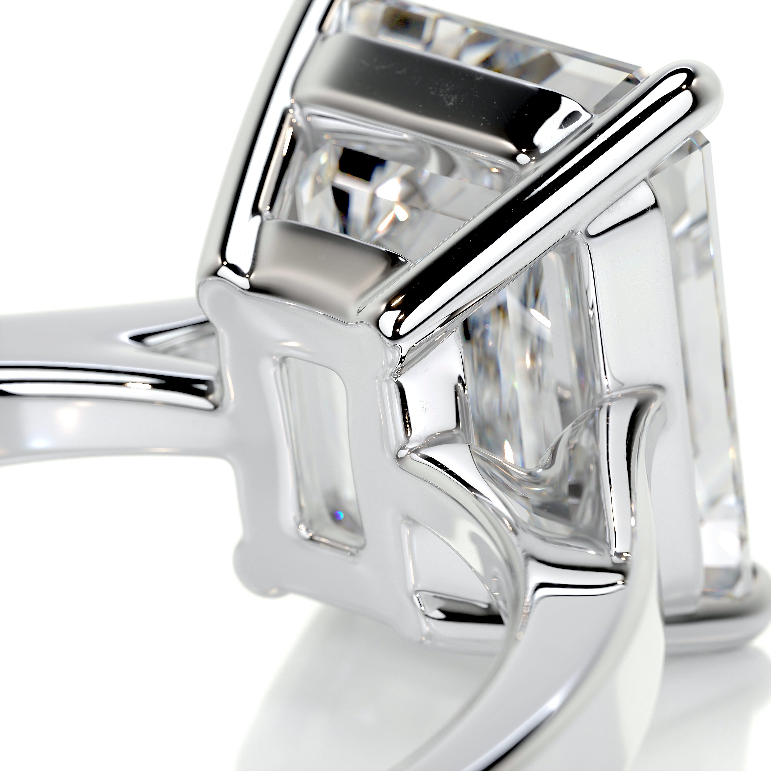 Mariana Diamond Engagement Ring   (4 Carat) -Platinum
