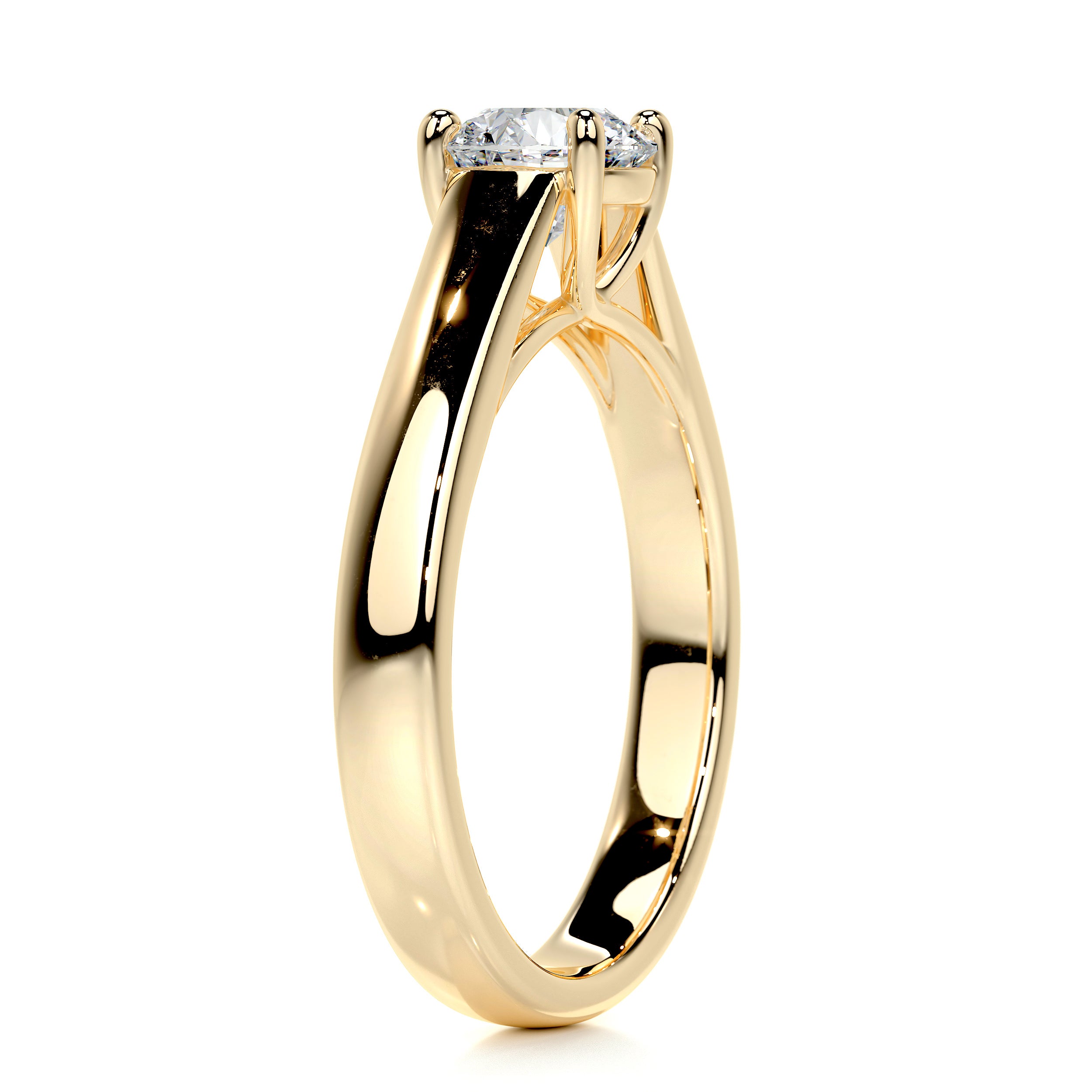 Nola Diamond Engagement Ring   (0.80 Carat) -18K Yellow Gold