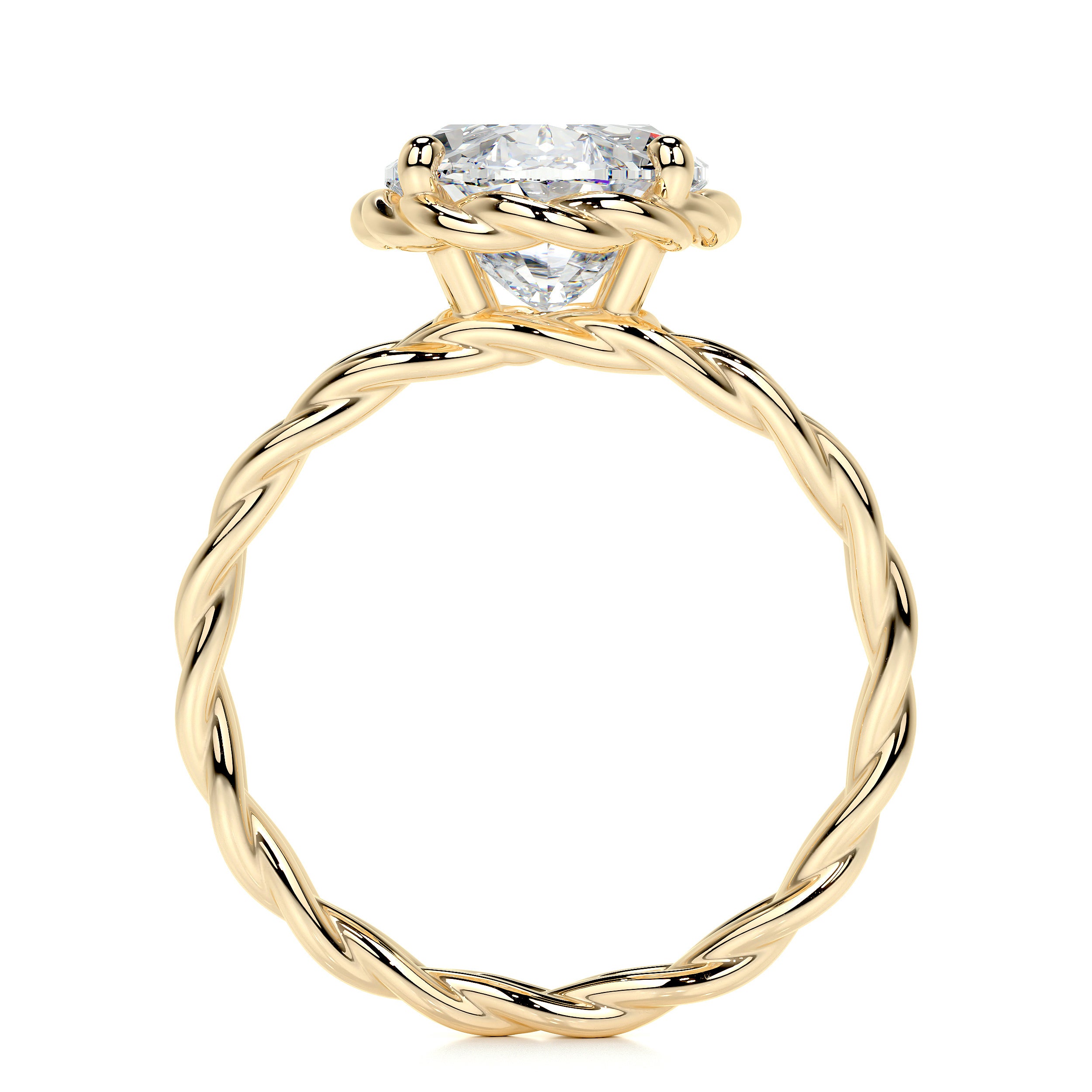 Milani Lab Grown Diamond Ring -18K Yellow Gold