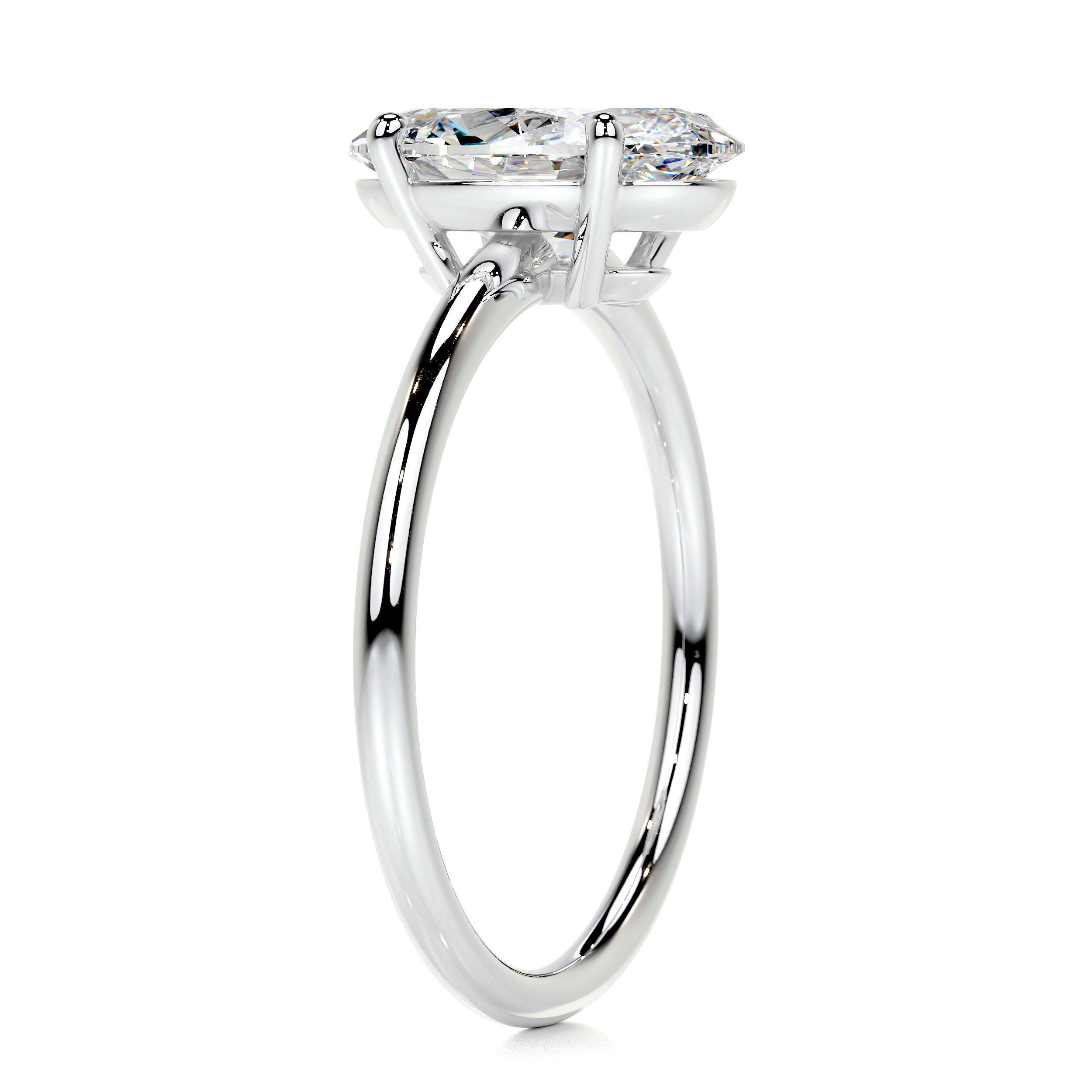 Adaline Diamond Engagement Ring -18K White Gold