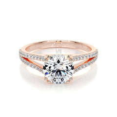 Evelyn Lab Grown Diamond Ring -14K Rose Gold