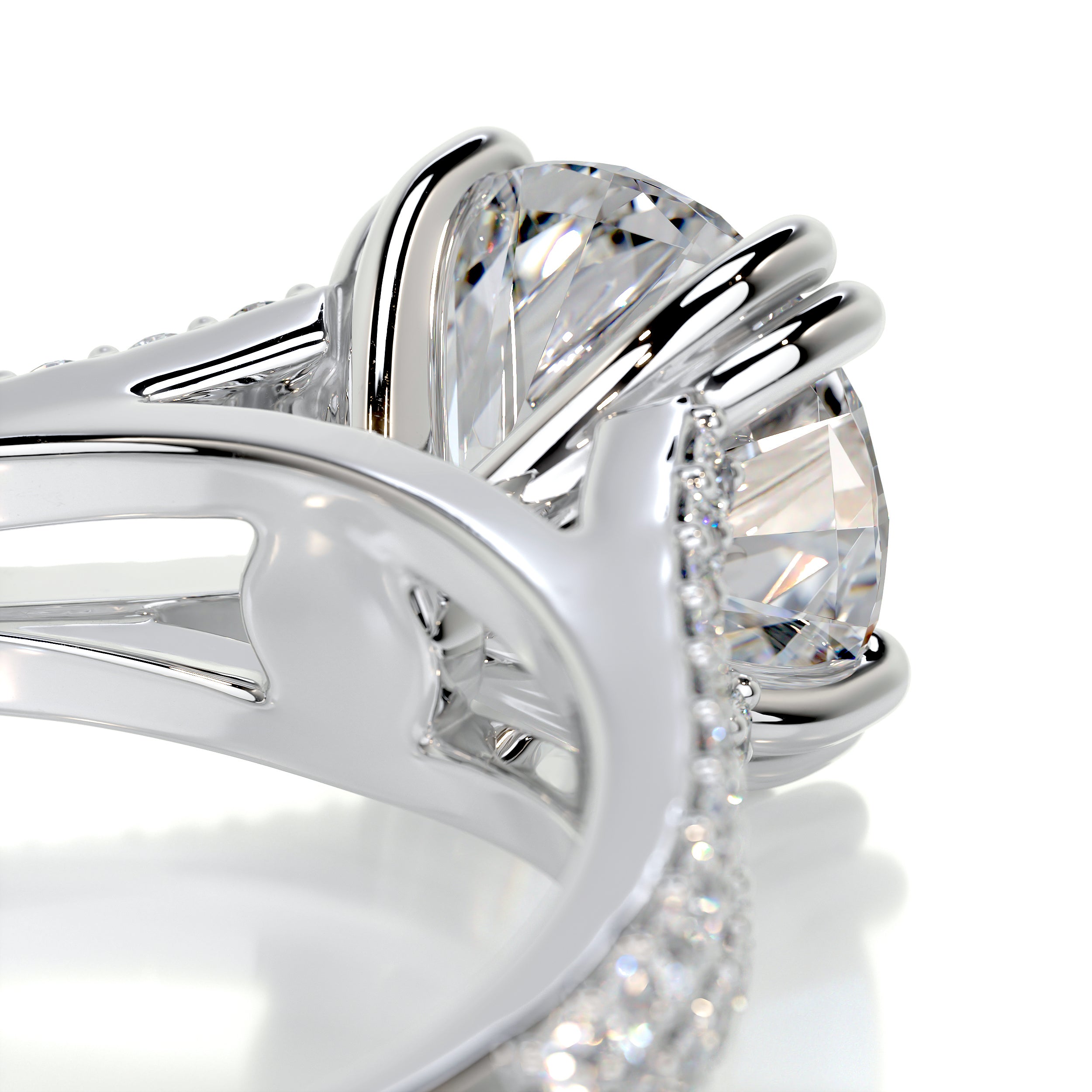 Evelyn Diamond Engagement Ring -14K White Gold