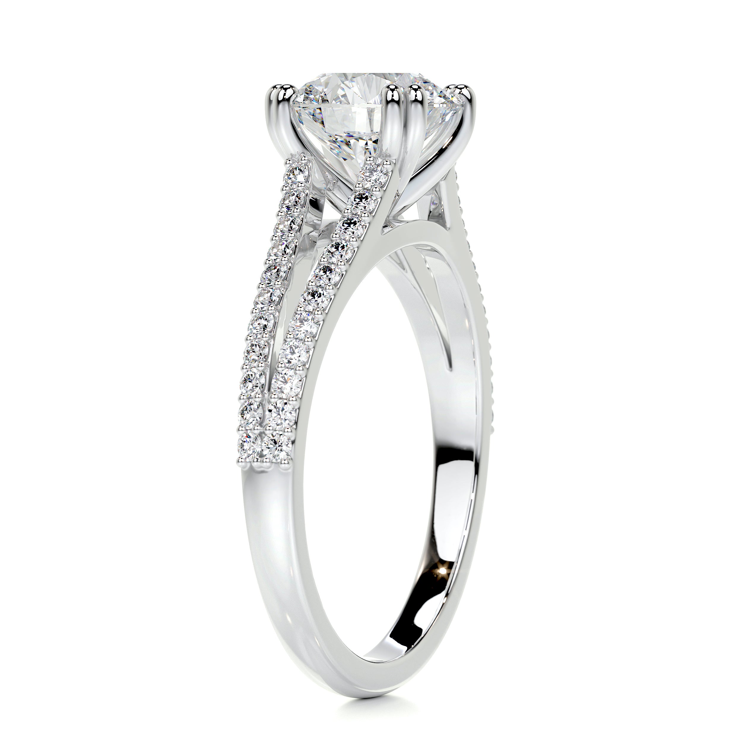 Evelyn Diamond Engagement Ring -14K White Gold