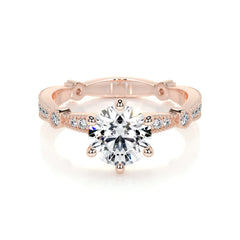 Amelia Lab Grown Diamond Ring - 14K Rose Gold