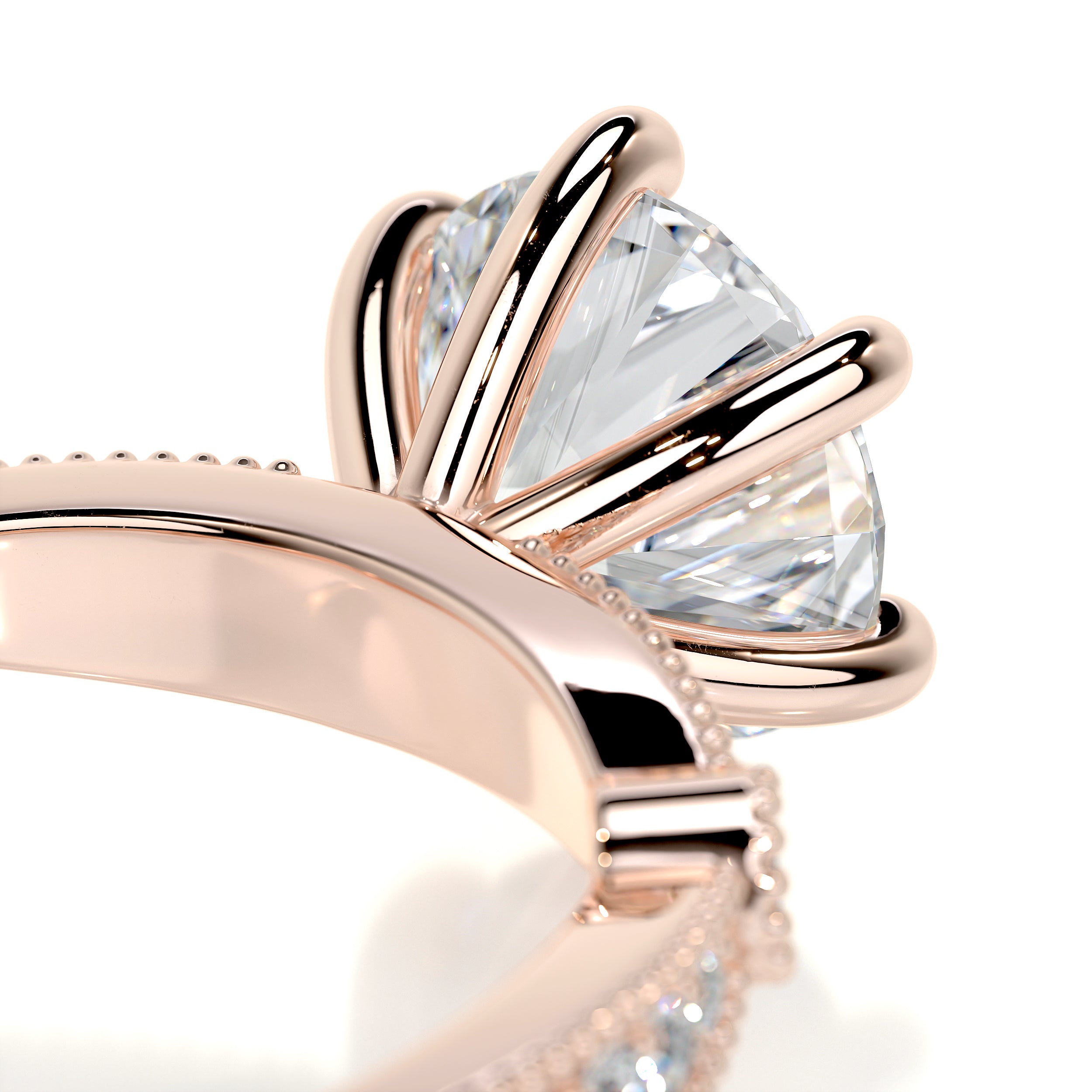 Amelia Diamond Engagement Ring - 14K Rose Gold