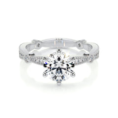 Amelia Lab Grown Diamond Ring - 14K White Gold