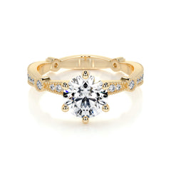Amelia Lab Grown Diamond Ring - 18K Yellow Gold