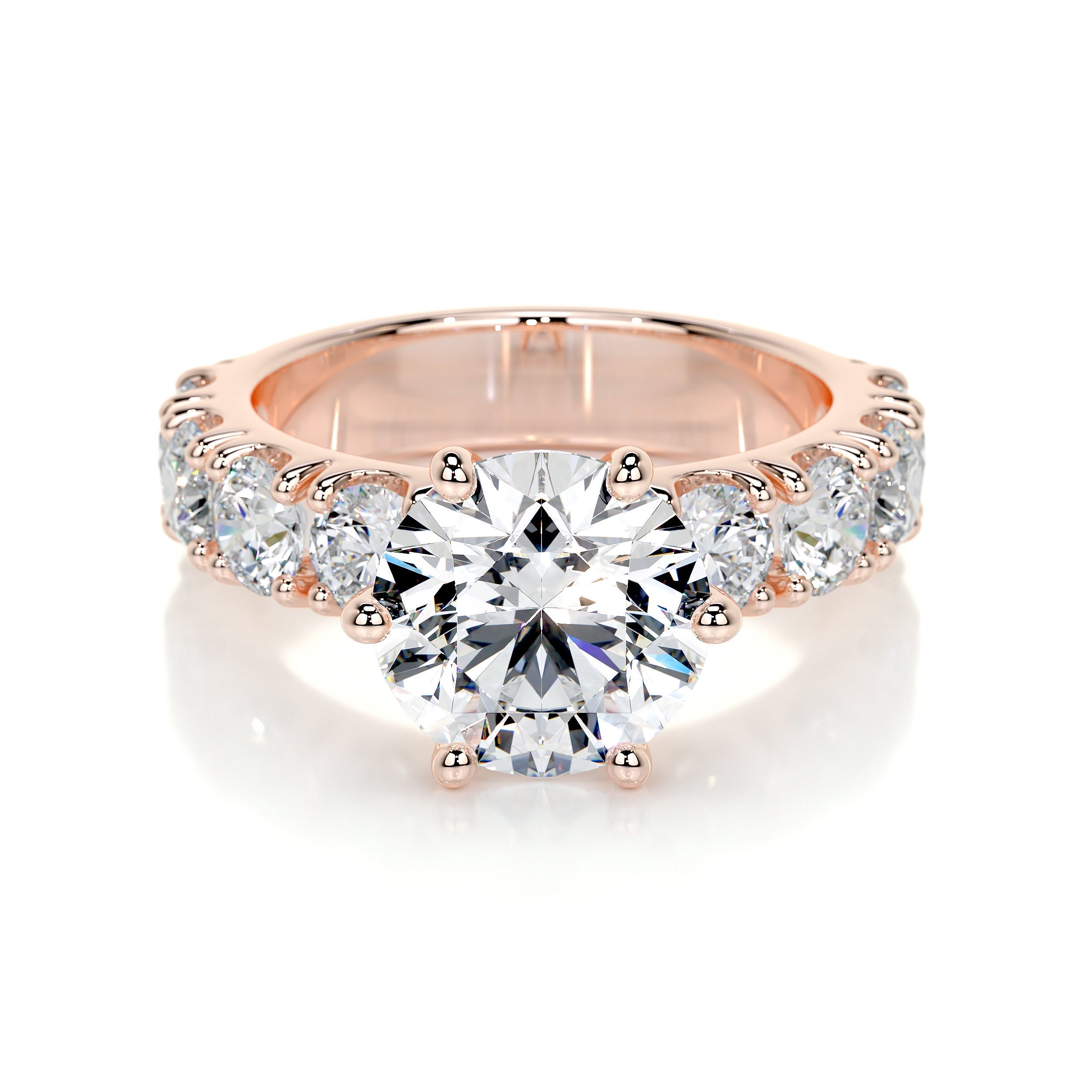 Molly Lab Grown Diamond Ring   (3 Carat) -14K Rose Gold