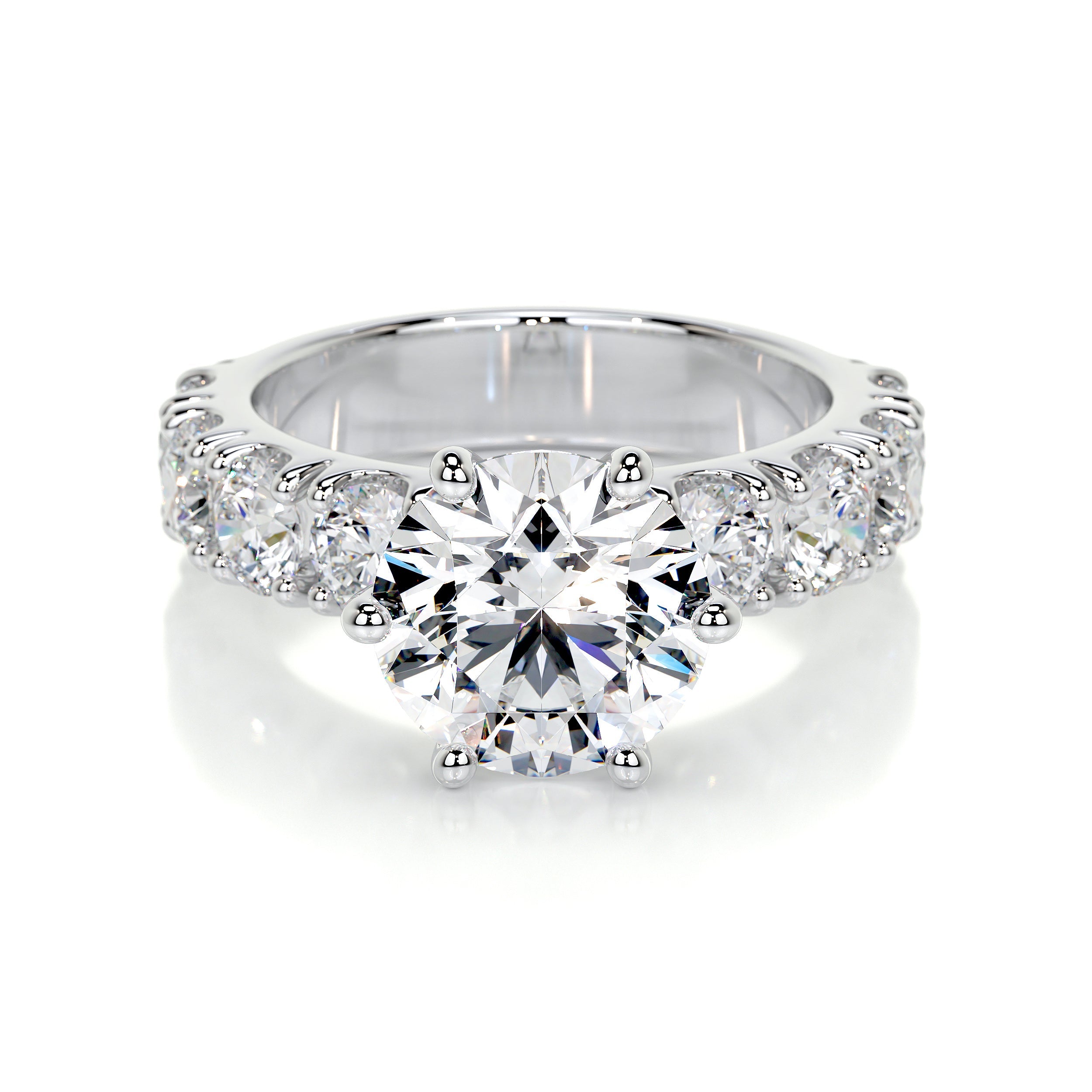 Molly Lab Grown Diamond Ring   (3 Carat) -18K White Gold