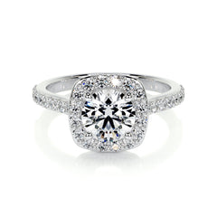 Paisley Lab Grown Diamond Ring -14K White Gold