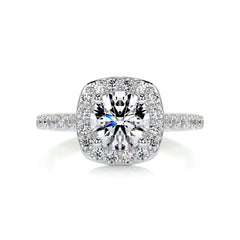 Paisley Diamond Engagement Ring -Platinum
