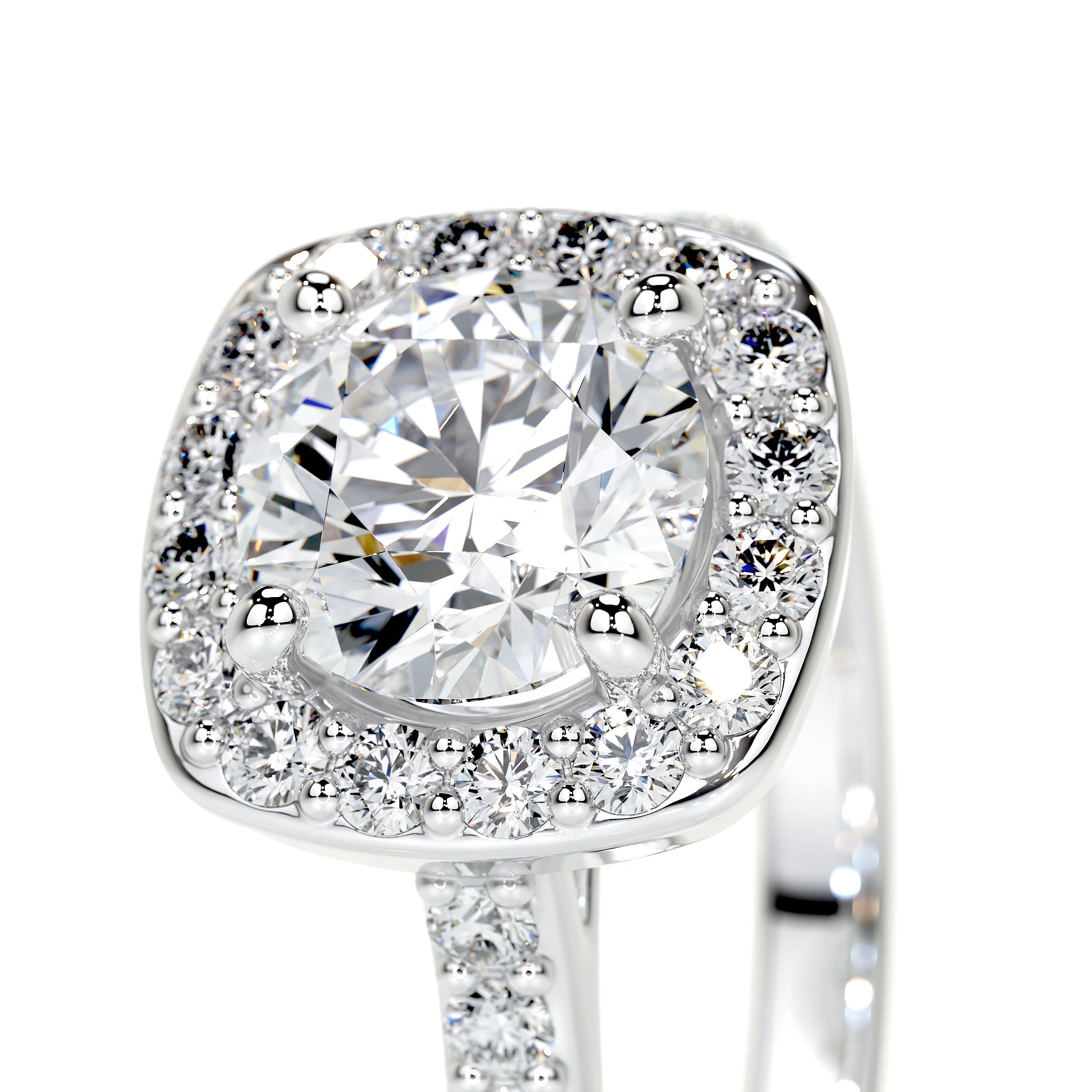 Paisley Lab Grown Diamond Ring   (2 Carat) -Platinum