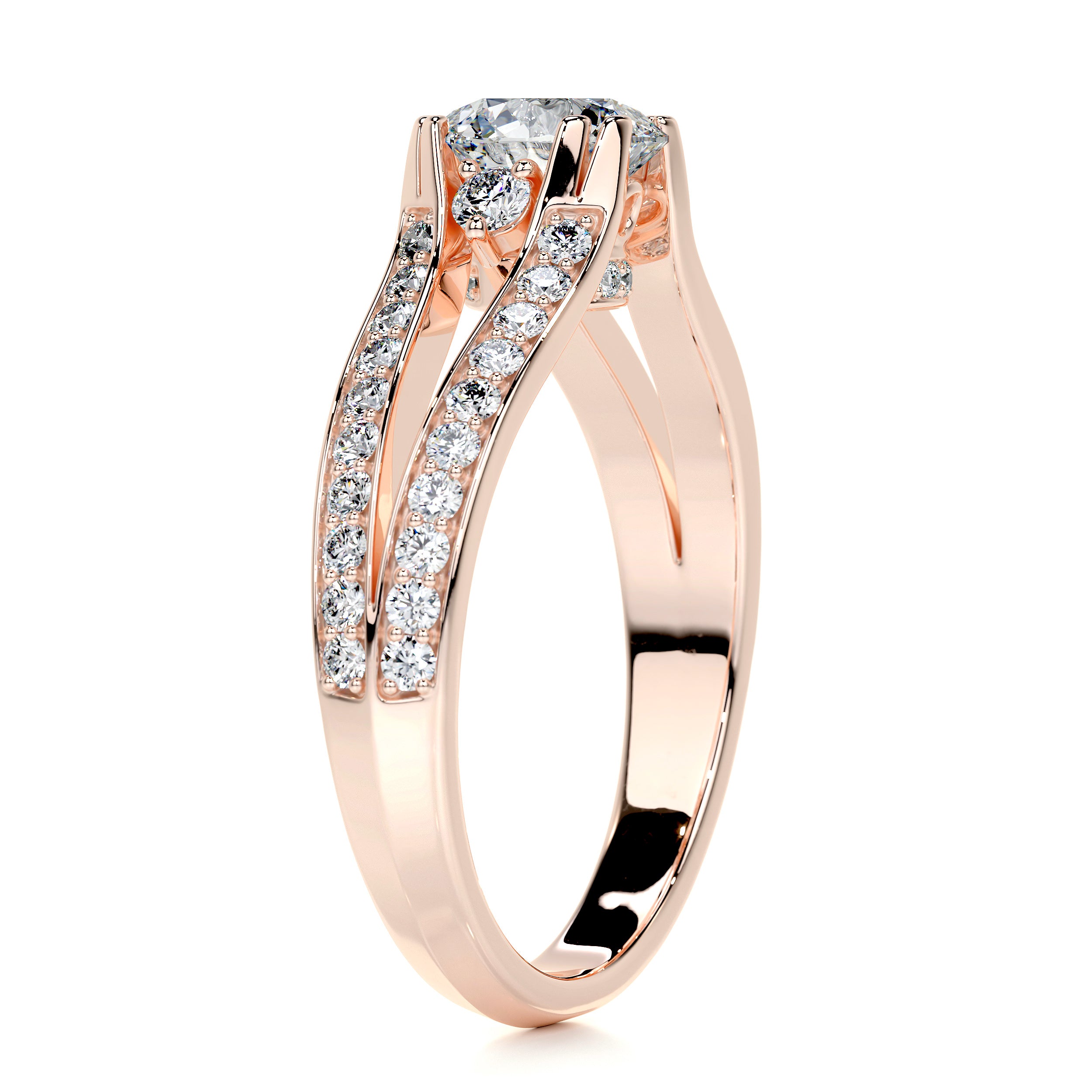 Alex Diamond Engagement Ring -14K Rose Gold