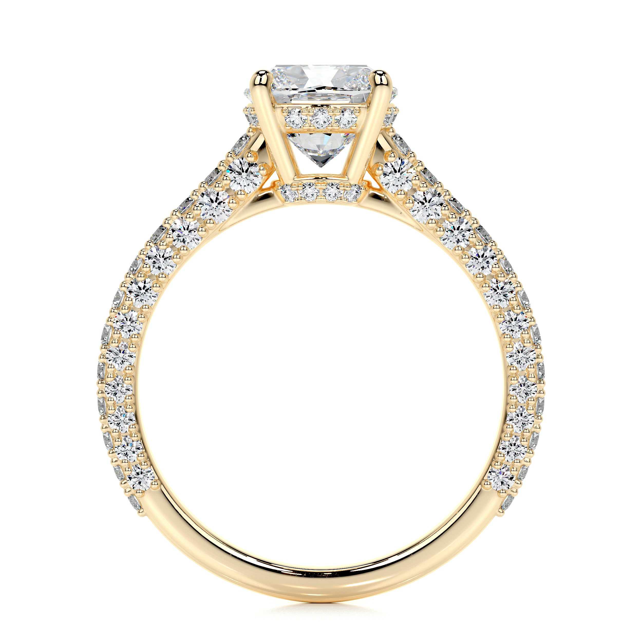 Fiona Lab Grown Diamond Ring   (2.5 Carat) -18K Yellow Gold