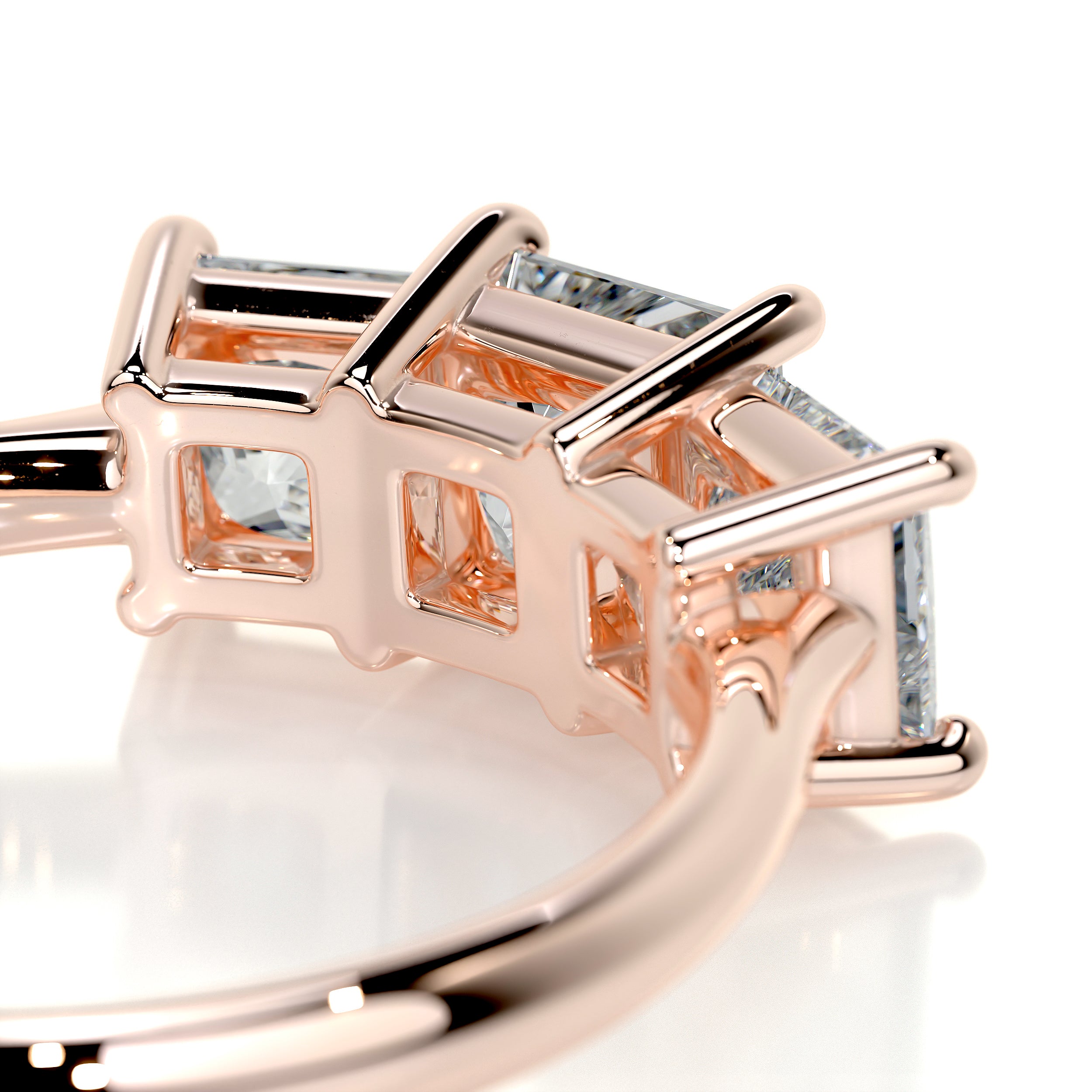 Amanda Diamond Engagement Ring   (3.5 Carat) -14K Rose Gold